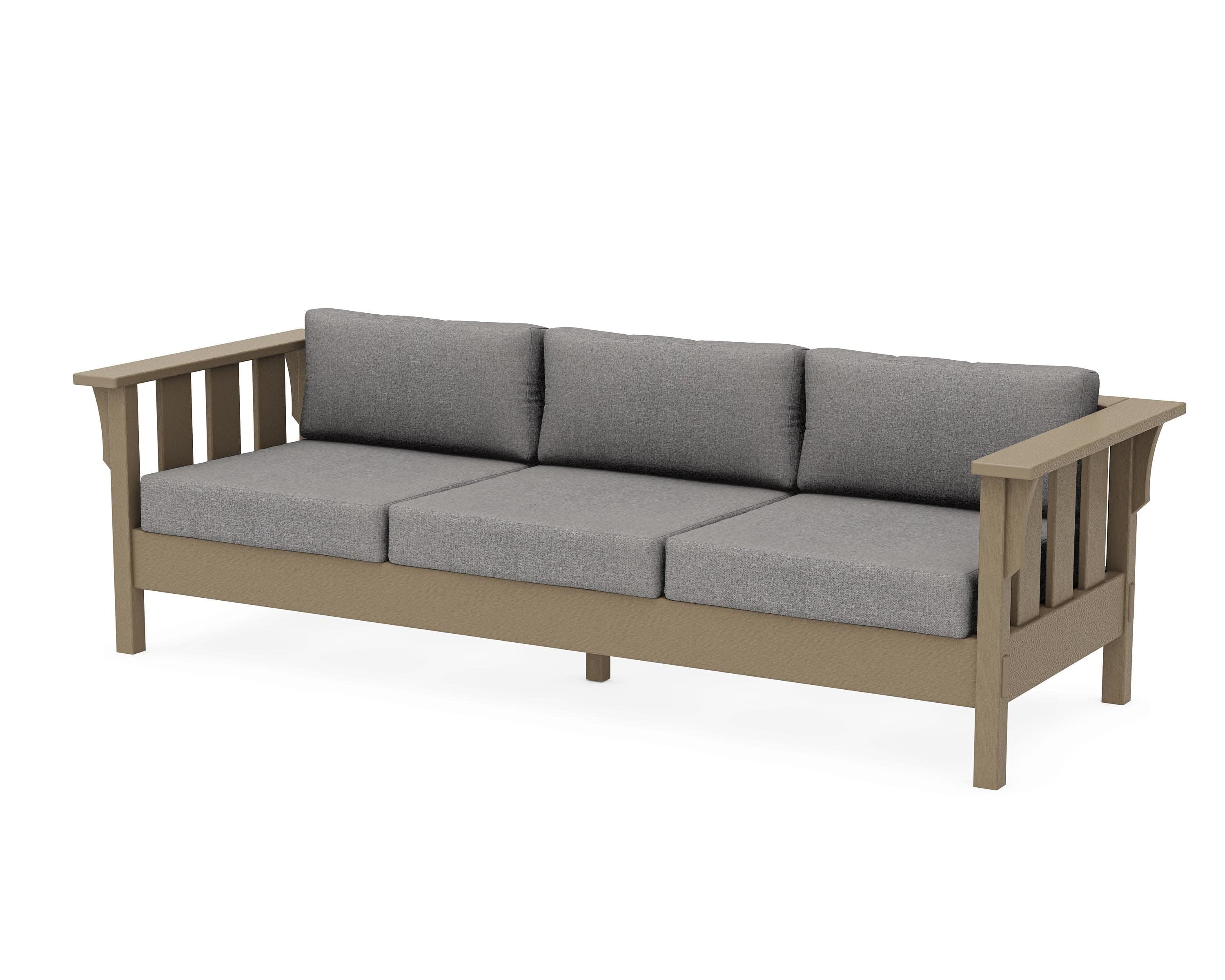 Acadia Deep Seating Sofa in Vintage Sahara / Grey Mist