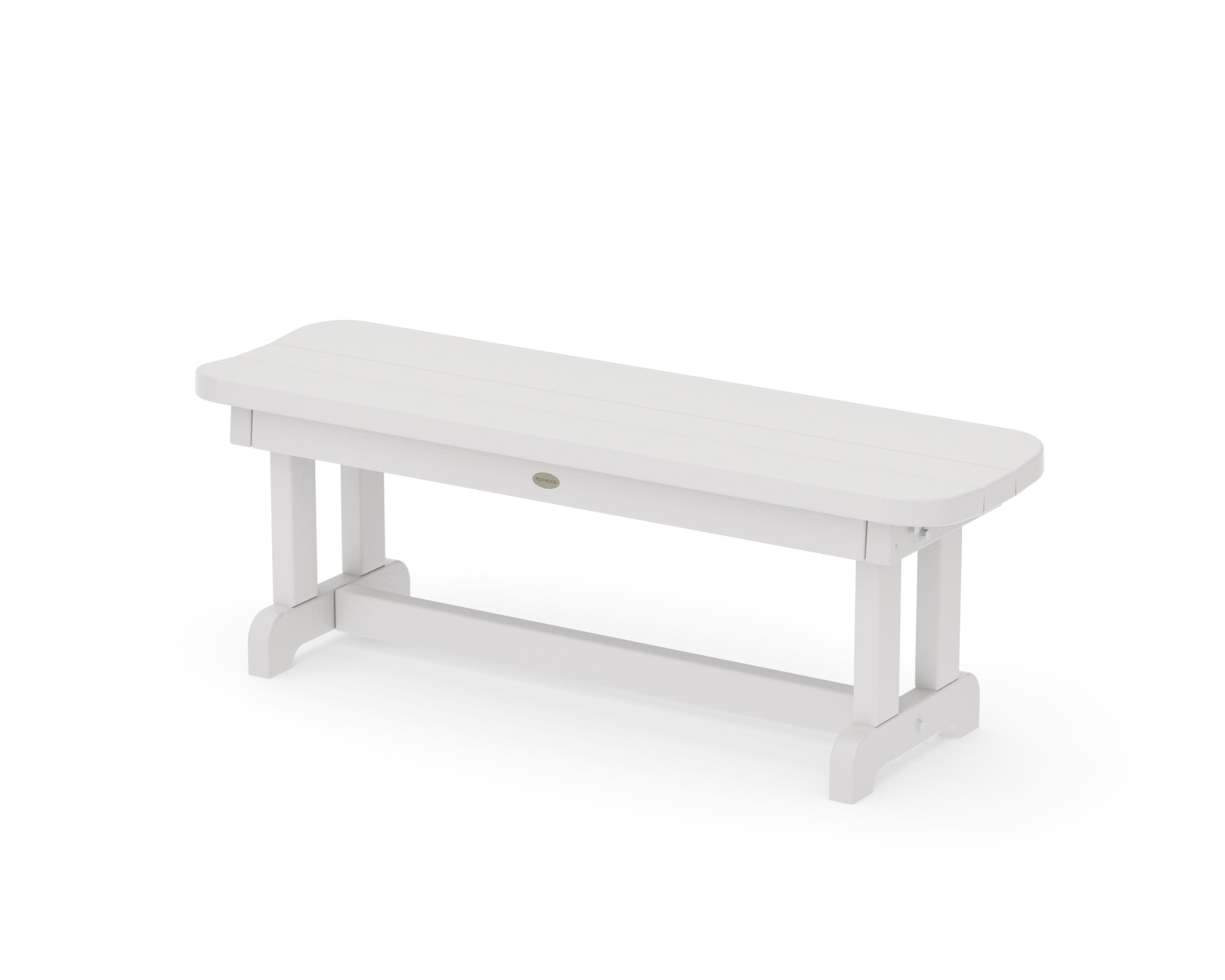 Park 48" Backless Bench in Vintage White