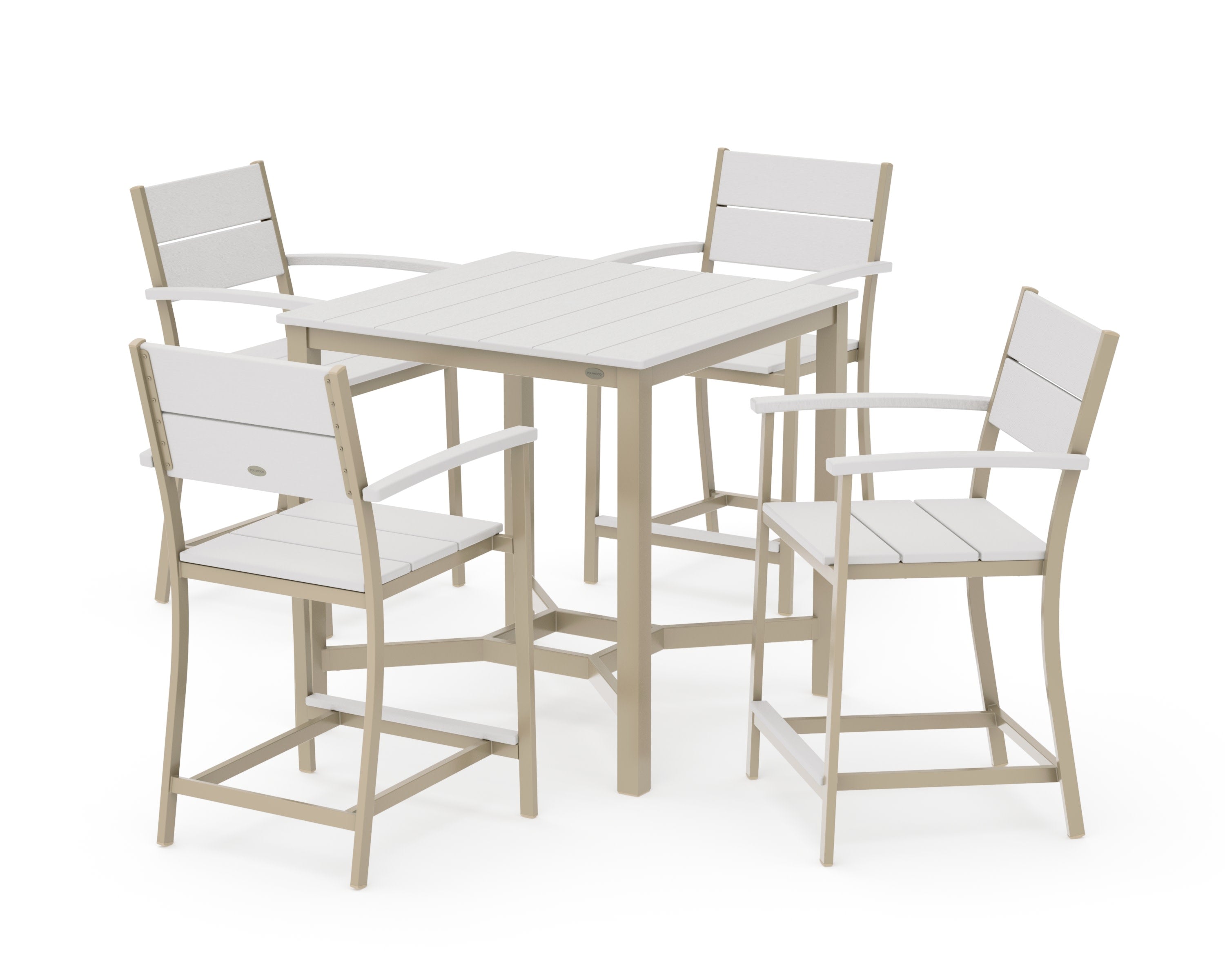 Main Street 5-Piece Counter Set in Sand / Vintage White
