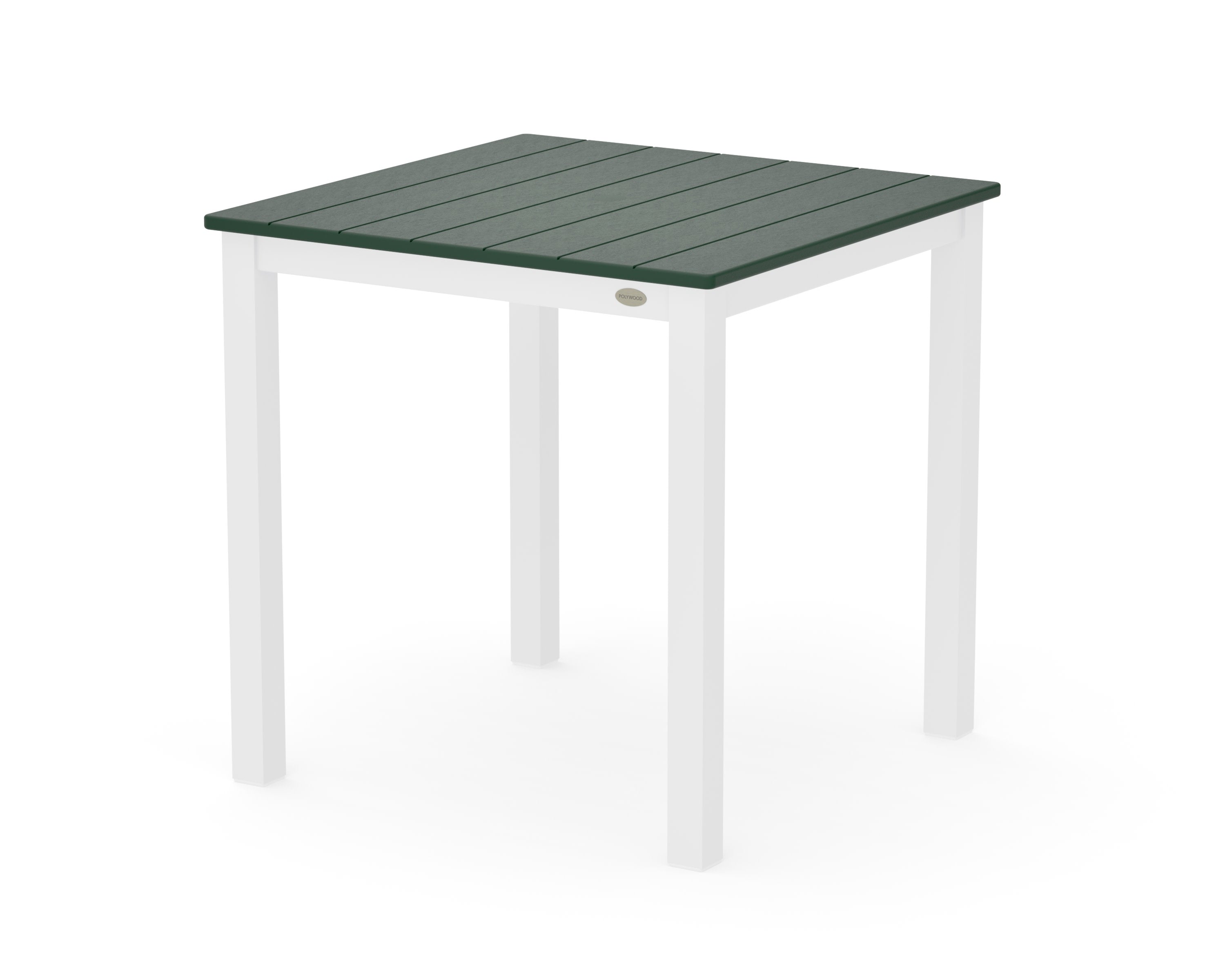 Main Street 30 x 30 Dining Table in White / Green