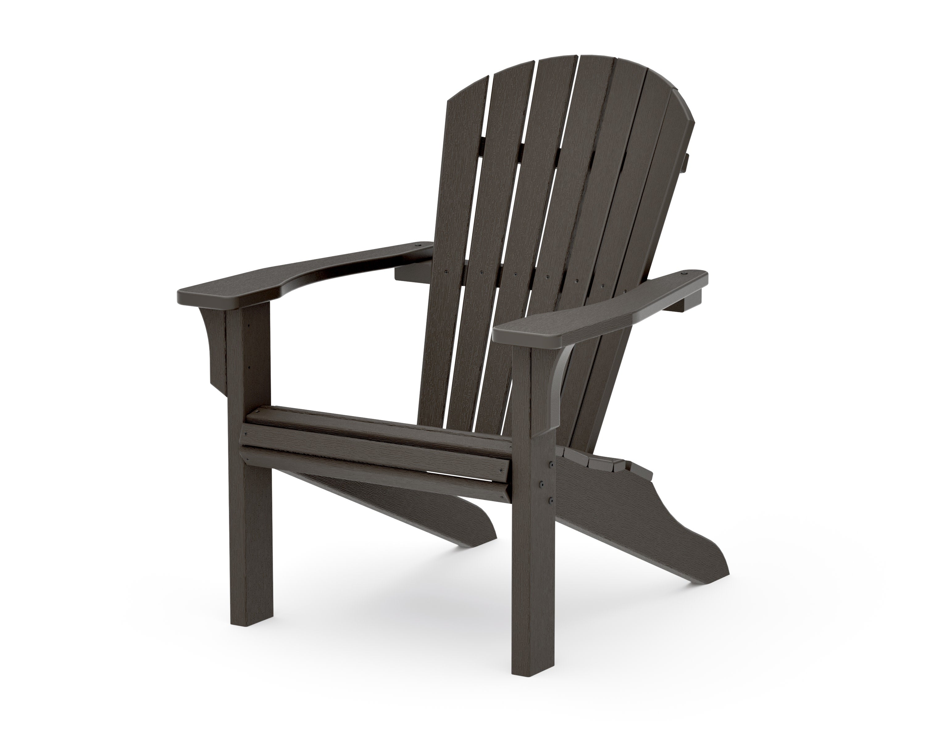 Seashell Adirondack in Vintage Coffee