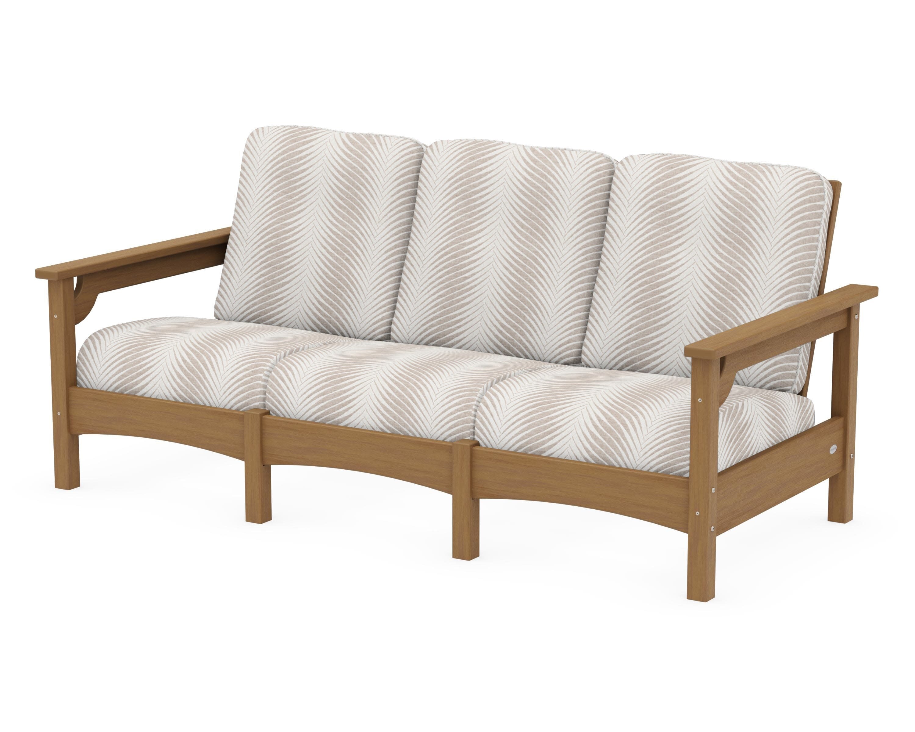 Club Sofa in Natural / Clock Out Cloud