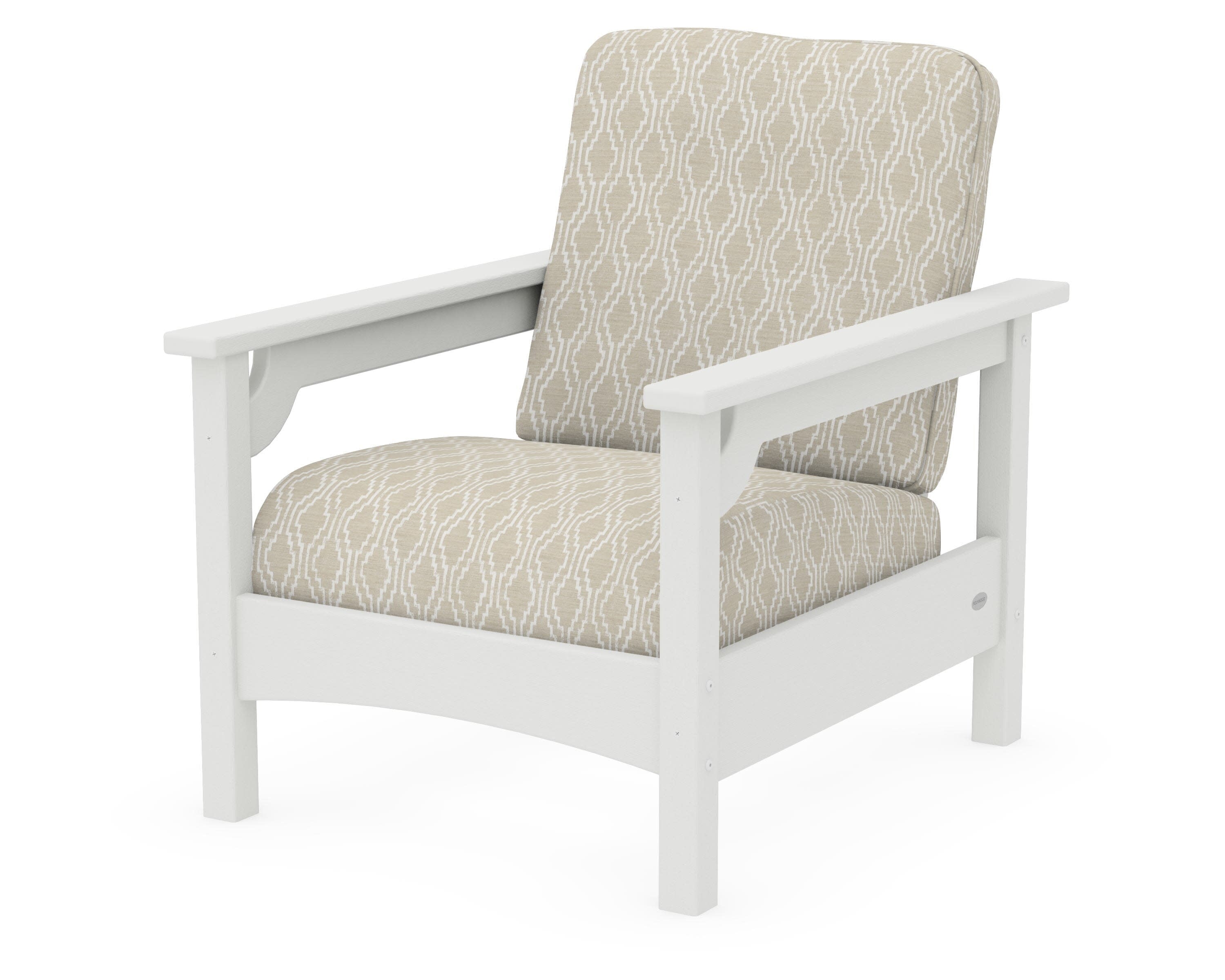 Club Chair in Vintage White / Solve Linen