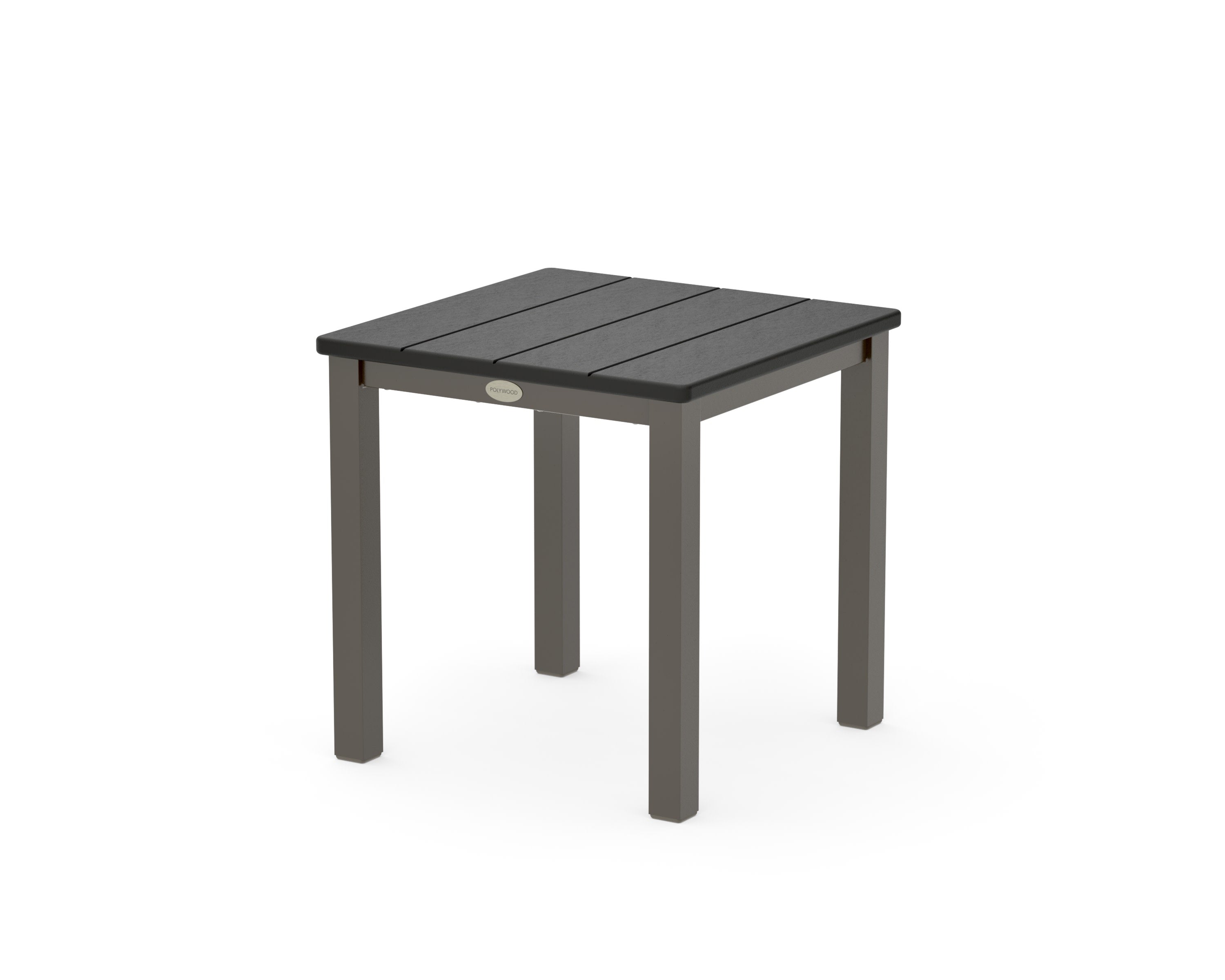 Main Street 18" Side Table in Bronze / Black