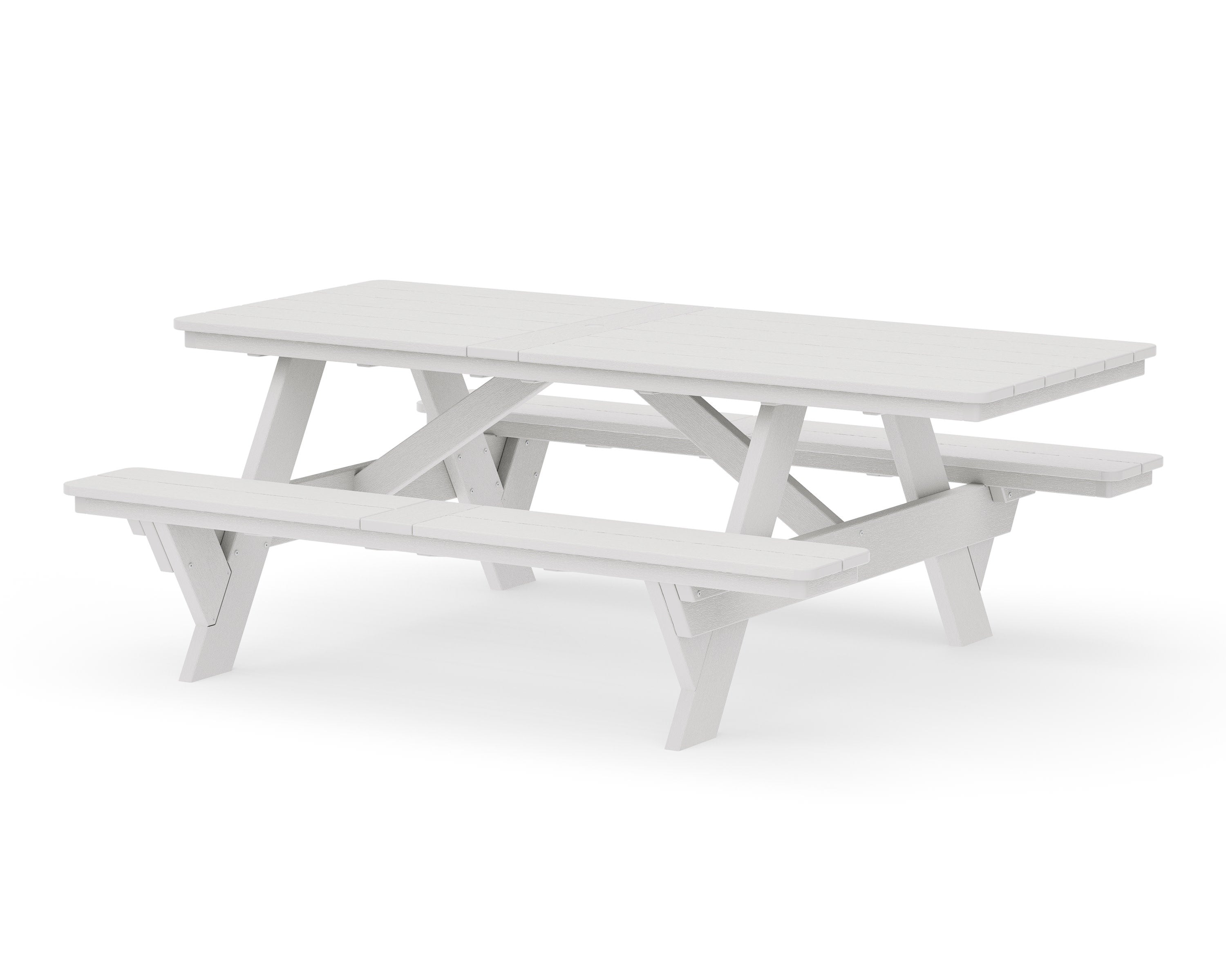 Rockford 85 ADA Picnic Table in Vintage White