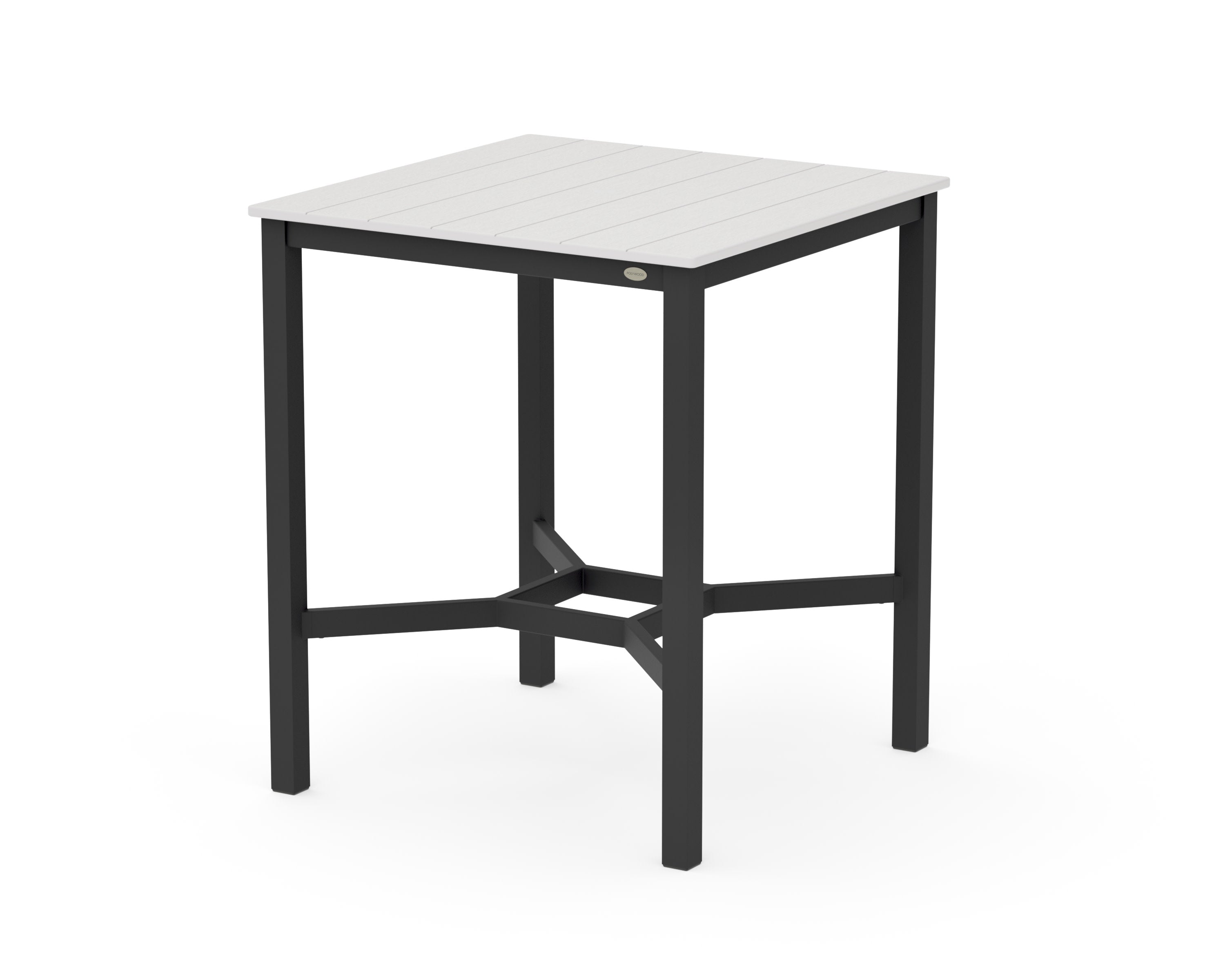 Main Street 36 x 36 Bar Table in Black / Vintage White