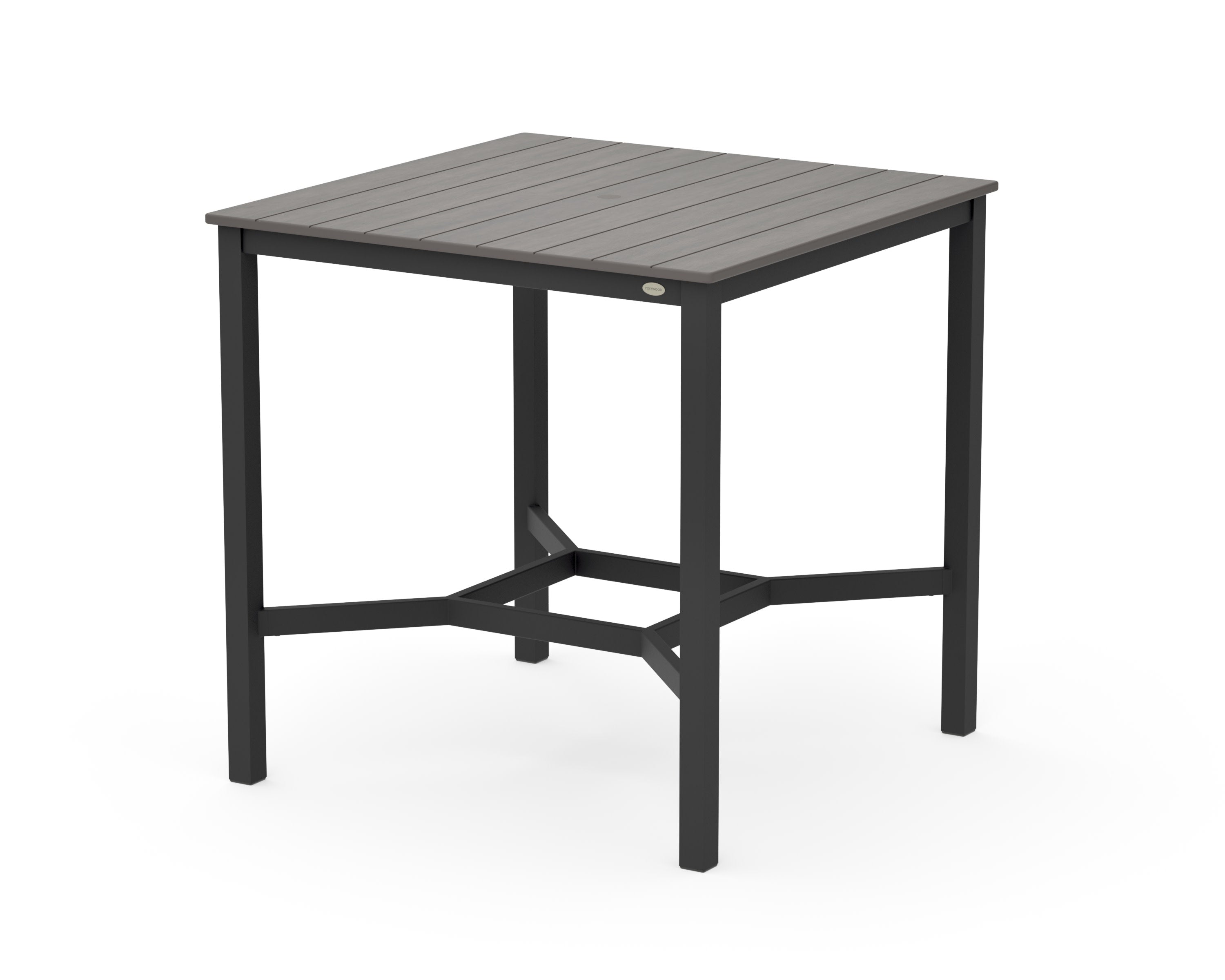 Main Street 42 x 42 Bar Table in Black / Driftwood
