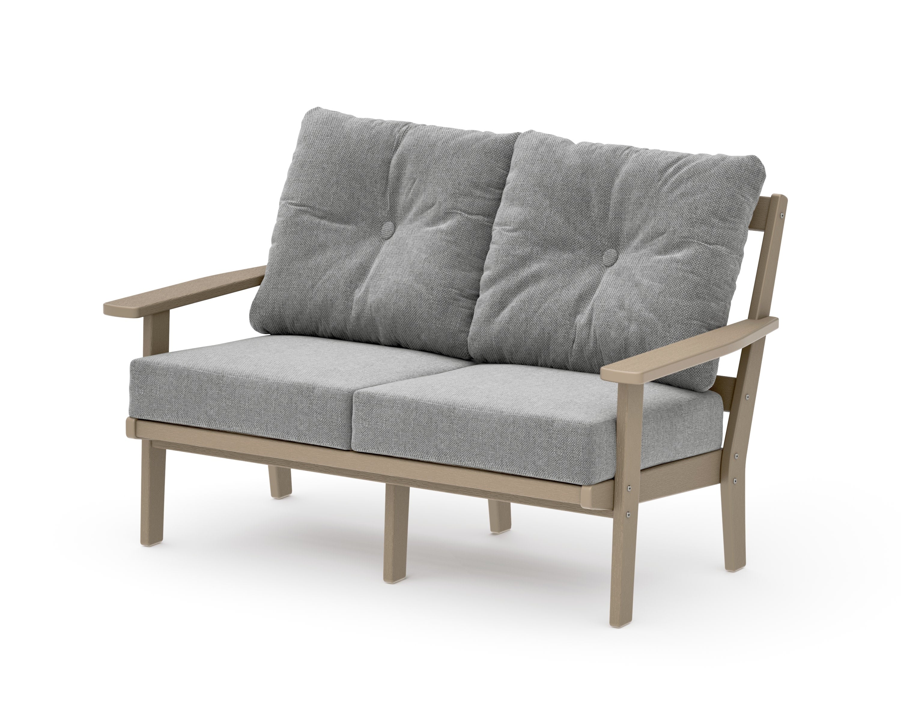 Prairie Deep SeatingLoveseat in Vintage Sahara / Grey Mist