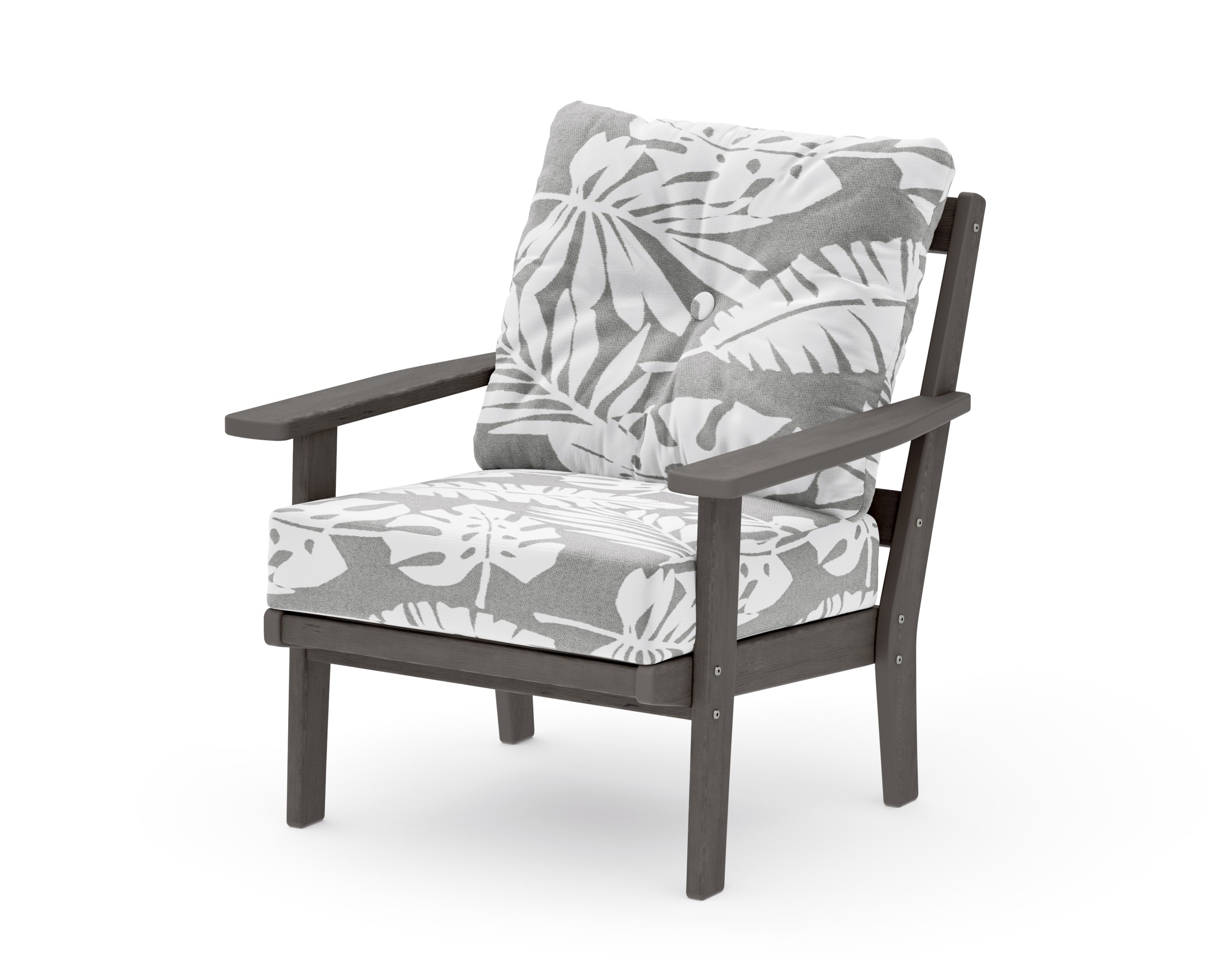 Prairie Deep Seating Chair in Driftwood / Leaf Grey Mist