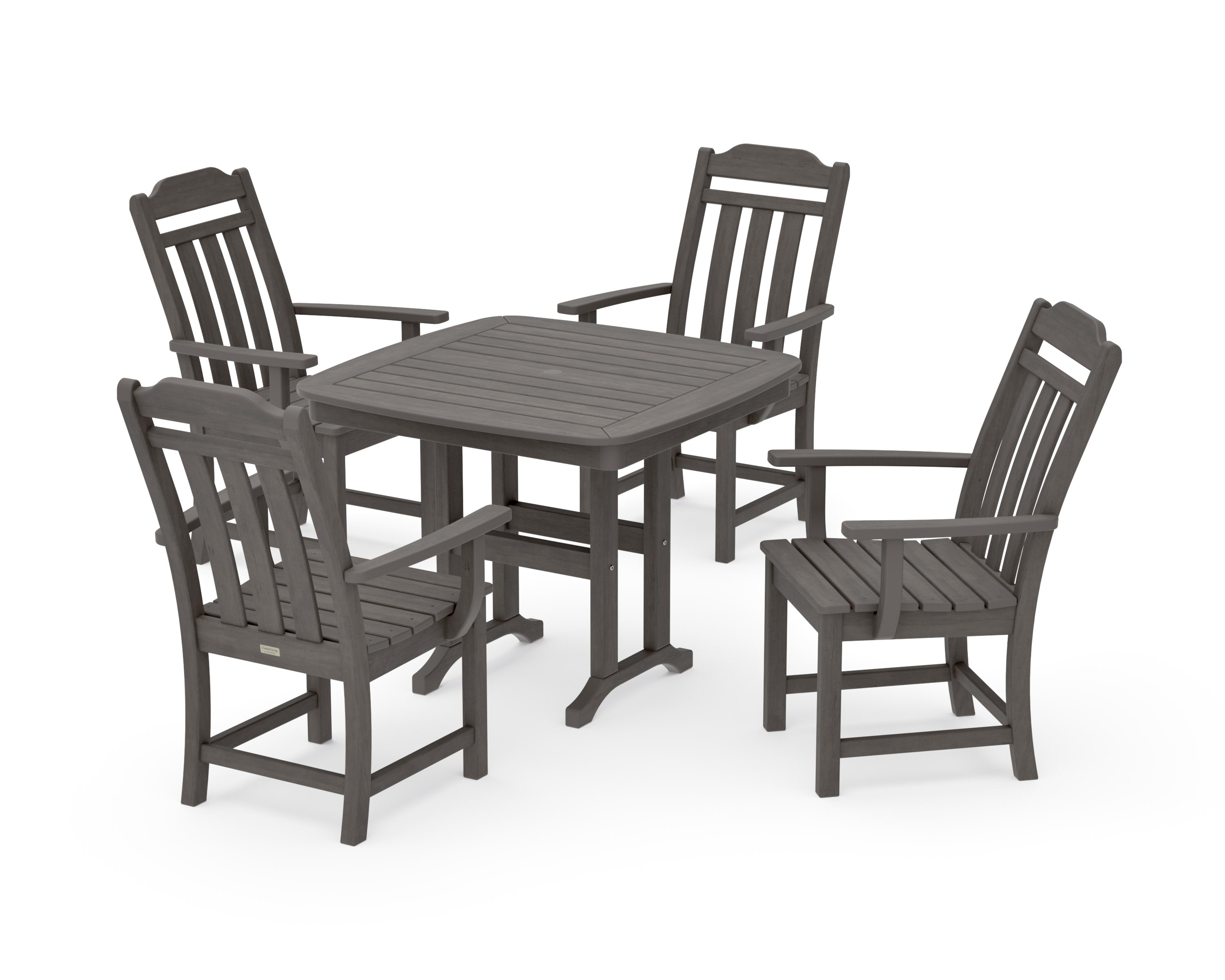 Cottage 5-Piece Dining Set in Driftwood