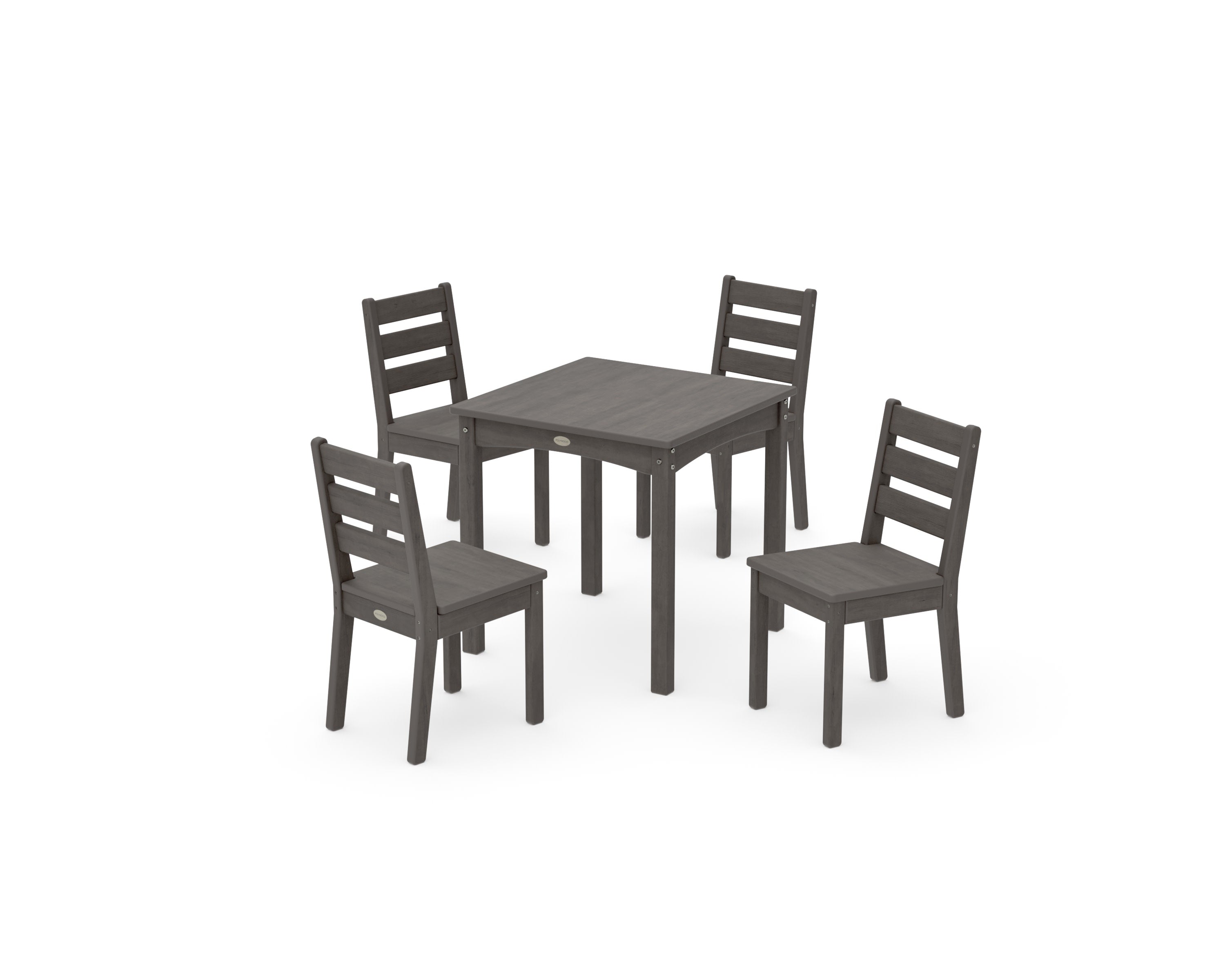 Lakeside Kids 5-Piece Dining Set in Driftwood
