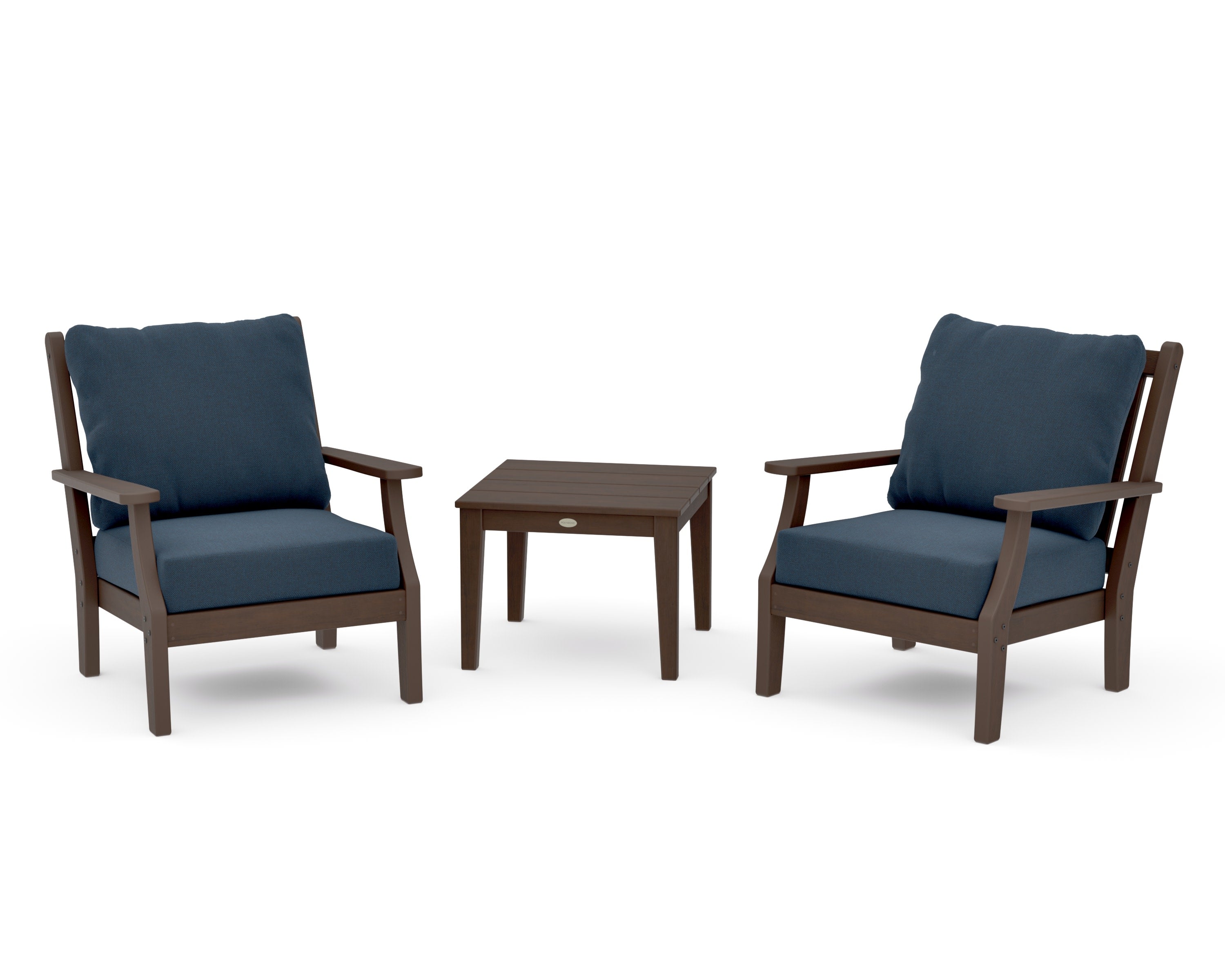 Wovendale 3-Piece Deep Seating Set in Kona / Marine Indigo