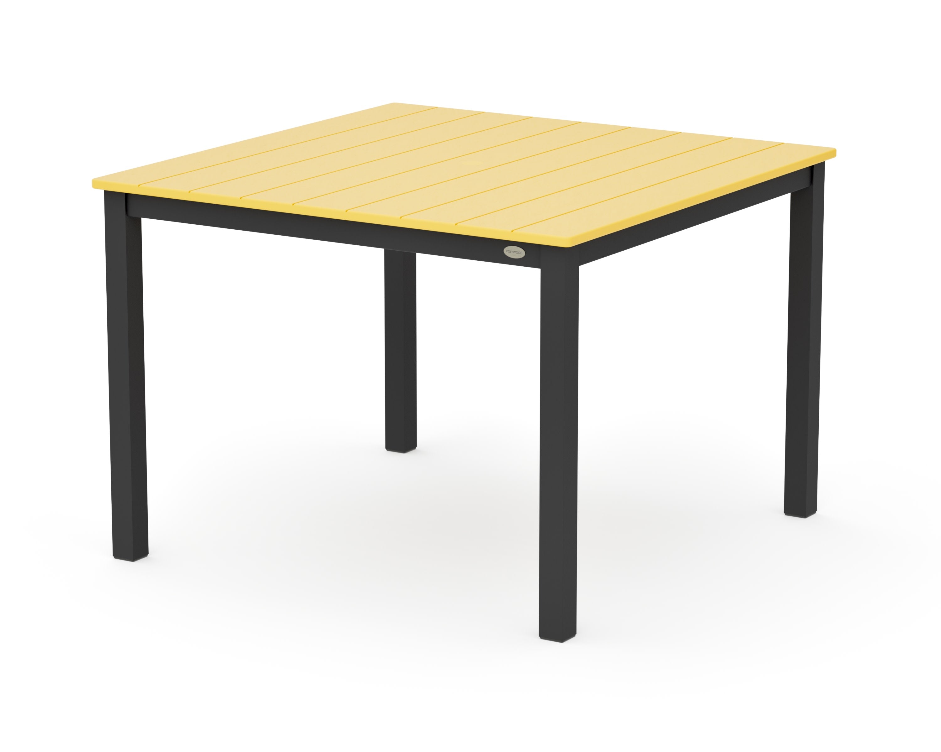 Main Street 42 x 42 Dining Table in Black / Lemon