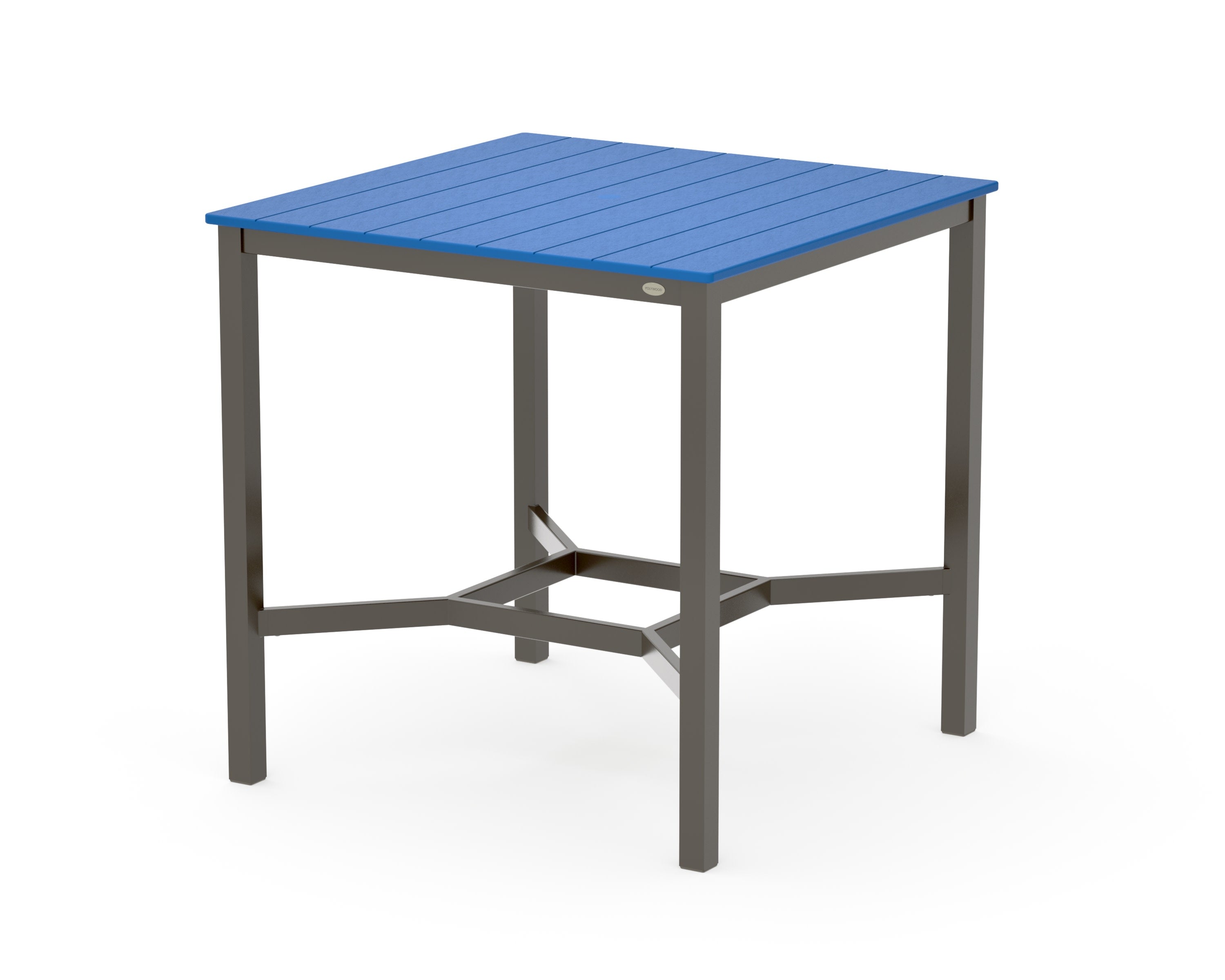 Main Street 42 x 42 Bar Table in Bronze / Pacific Blue