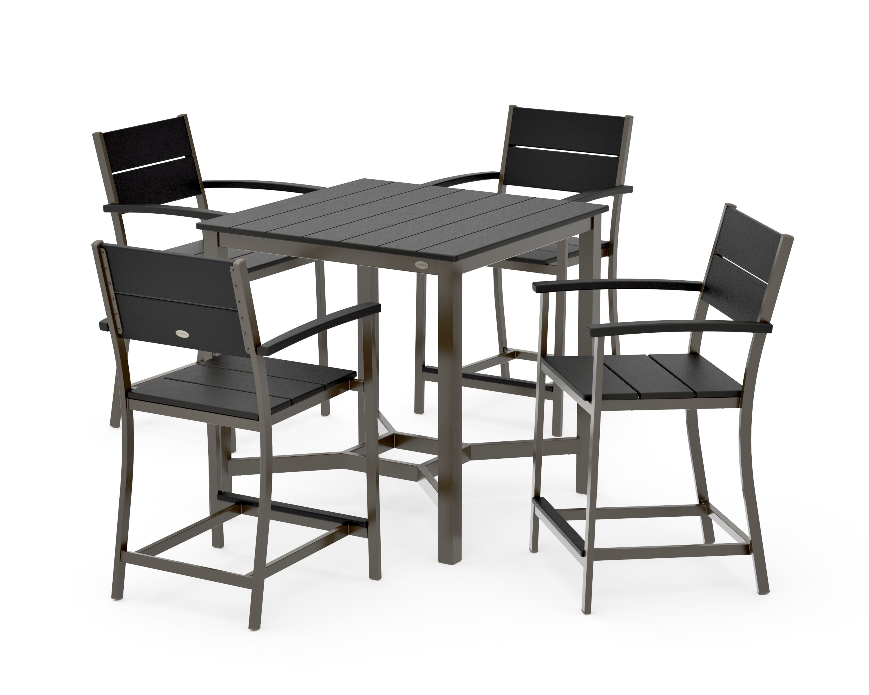 Main Street 5-Piece Counter Set in Bronze / Black