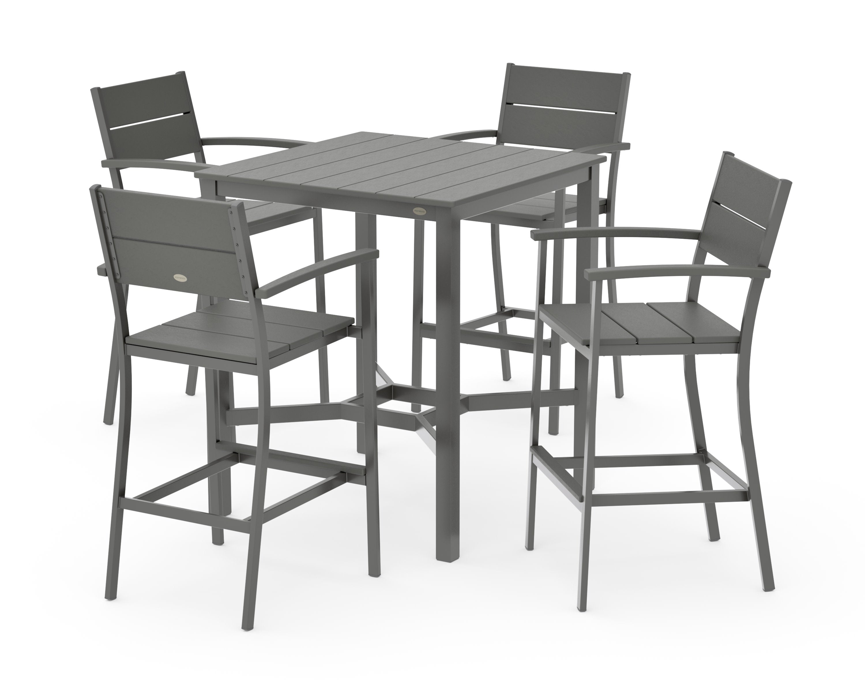 Main Street 5-Piece Bar Set in Charcoal / Slate Grey