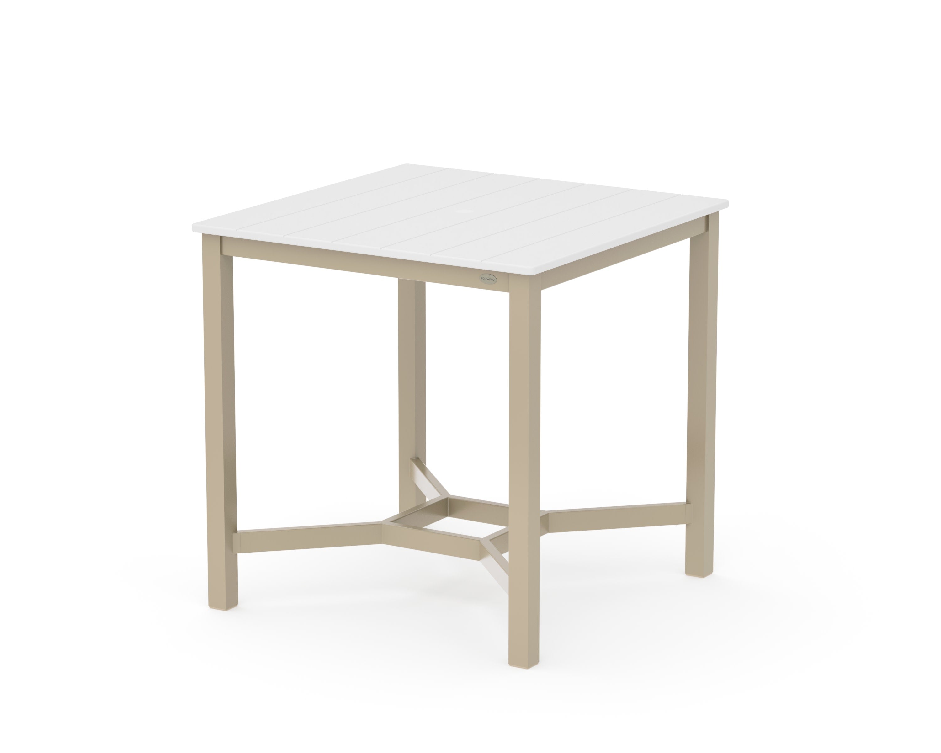 Main Street 36 x 36 Counter Table in Sand / White