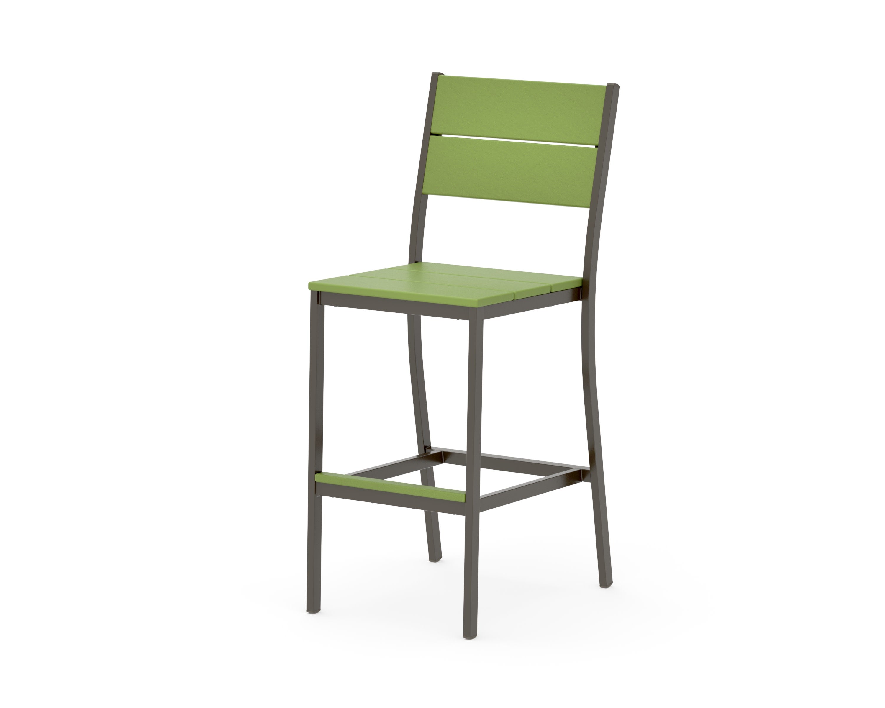 Main Street Bar Side Chair in Bronze / Lime