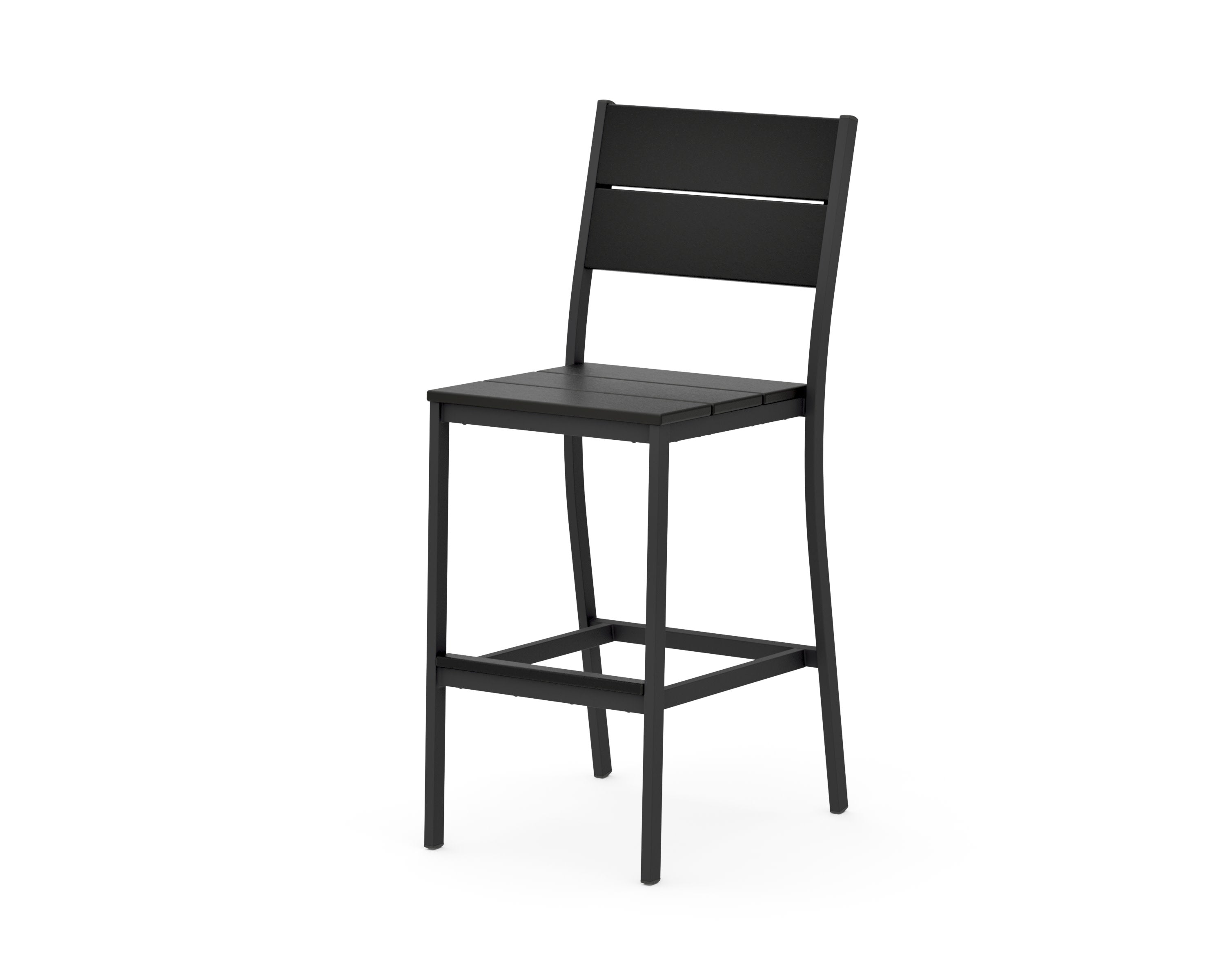 Main Street Bar Side Chair in Black / Black