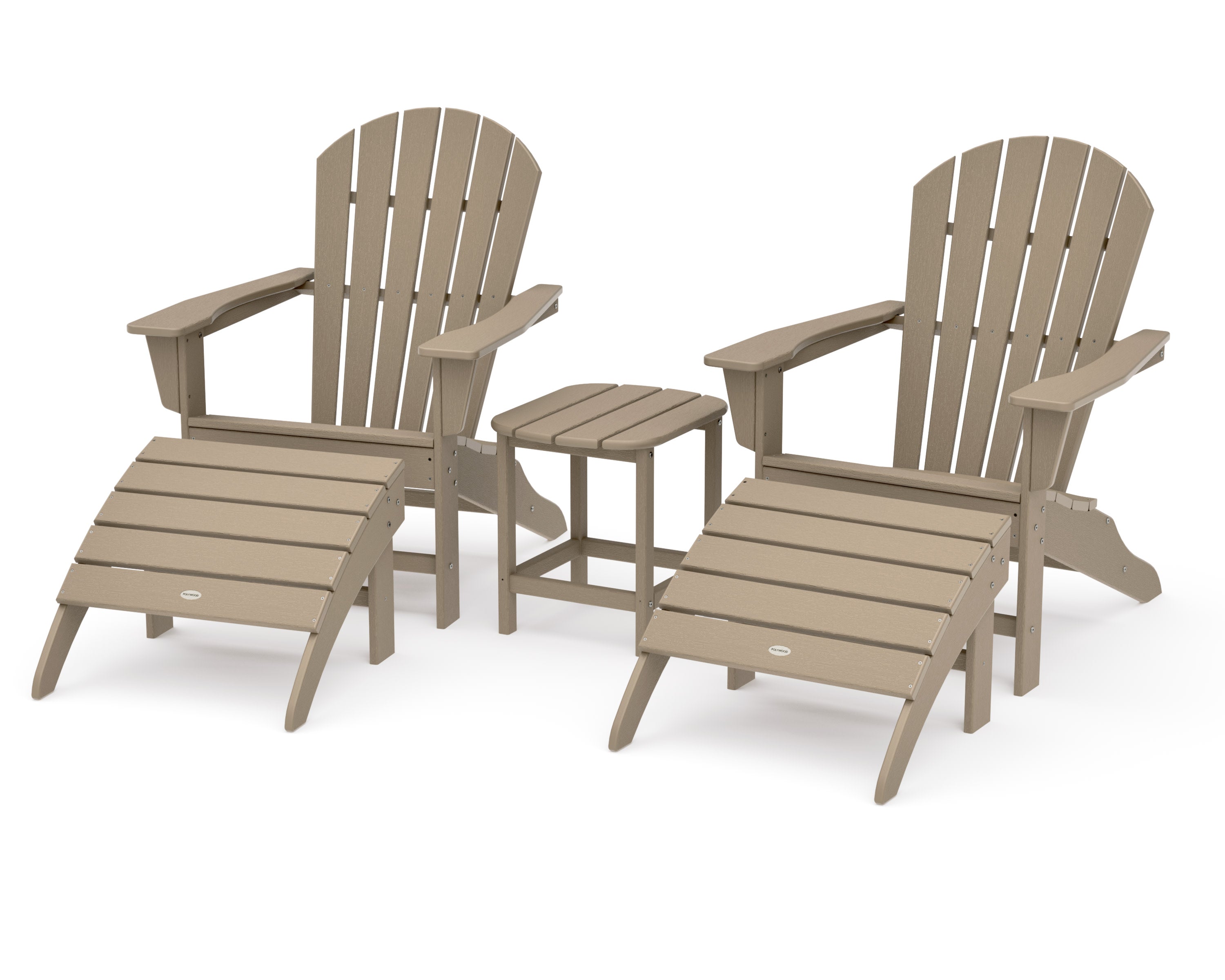 South Beach Adirondack 5-Piece Set in Vintage Sahara