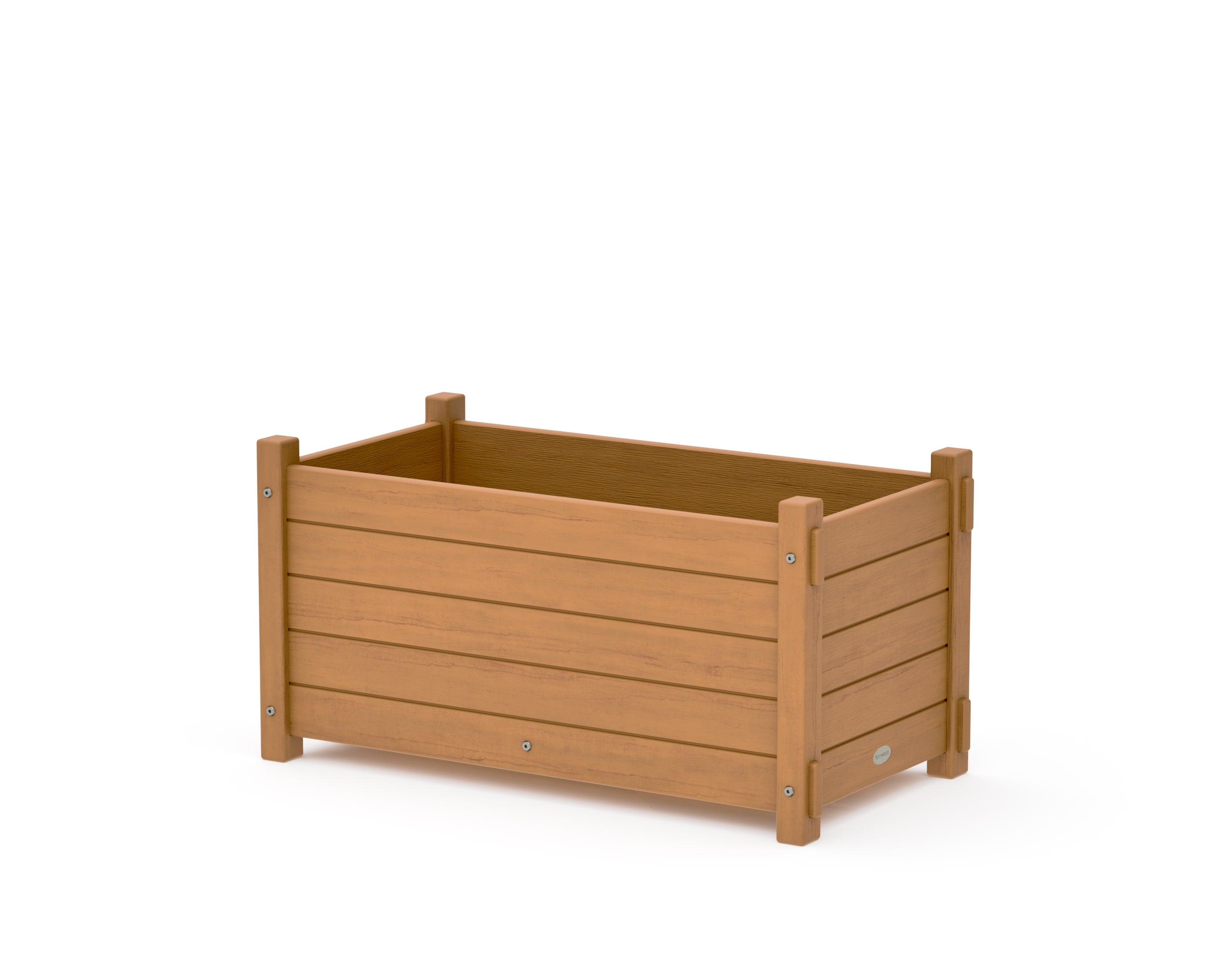 Nautical Rectangle Double Planter Box in Natural