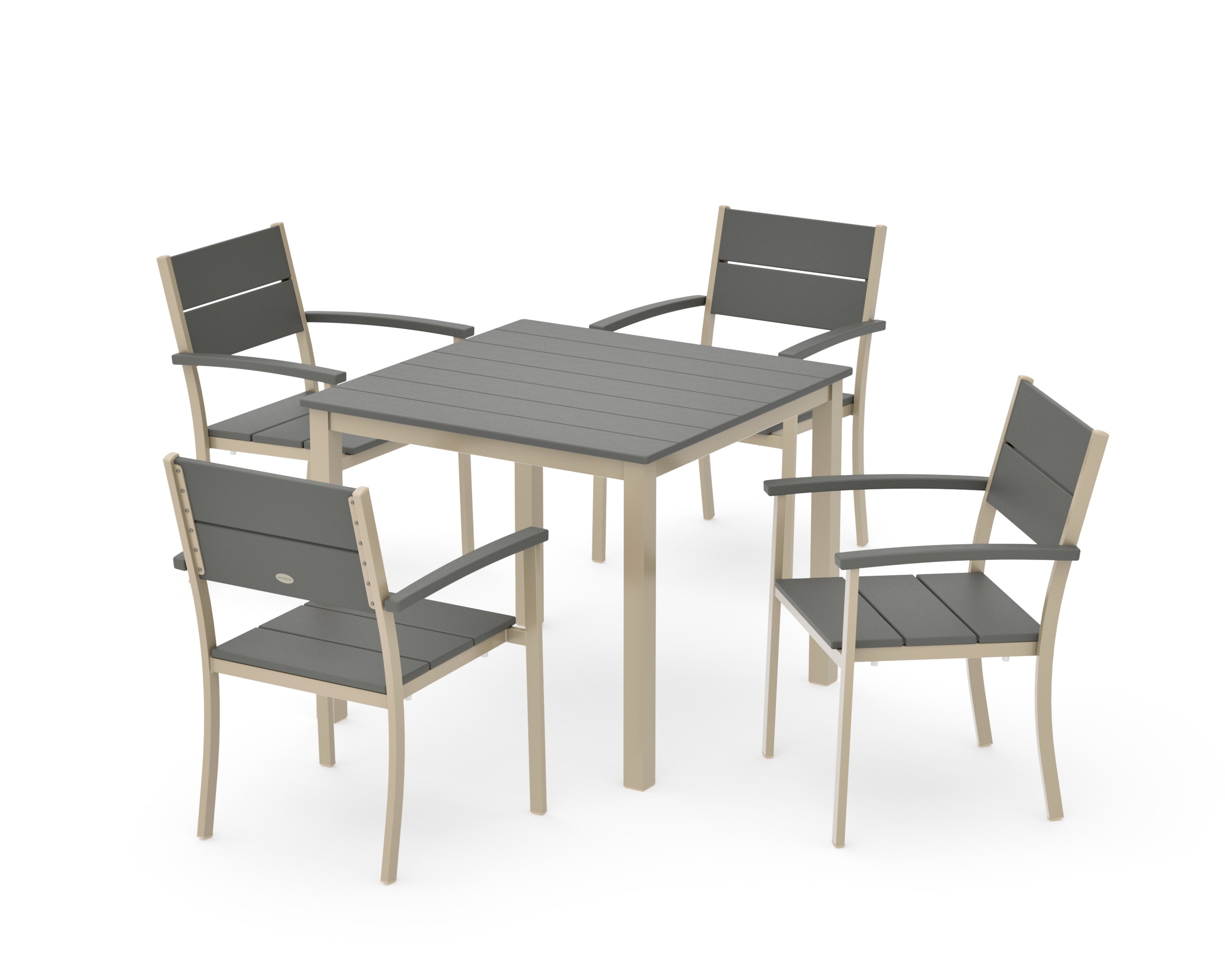 Main Street 5-Piece Dining Set in Sand / Slate Grey