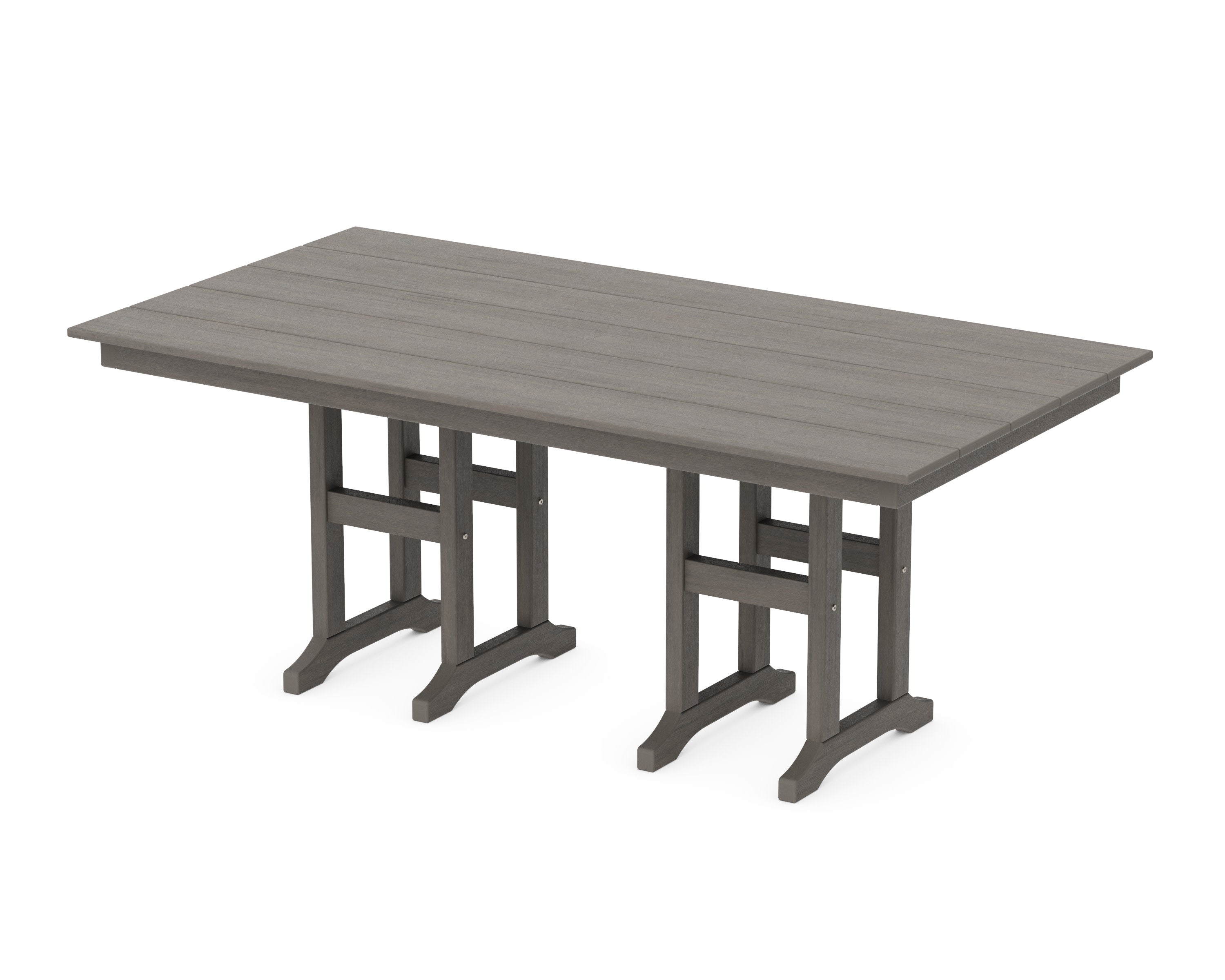 Farmhouse 37" x 72" Dining Table in Driftwood