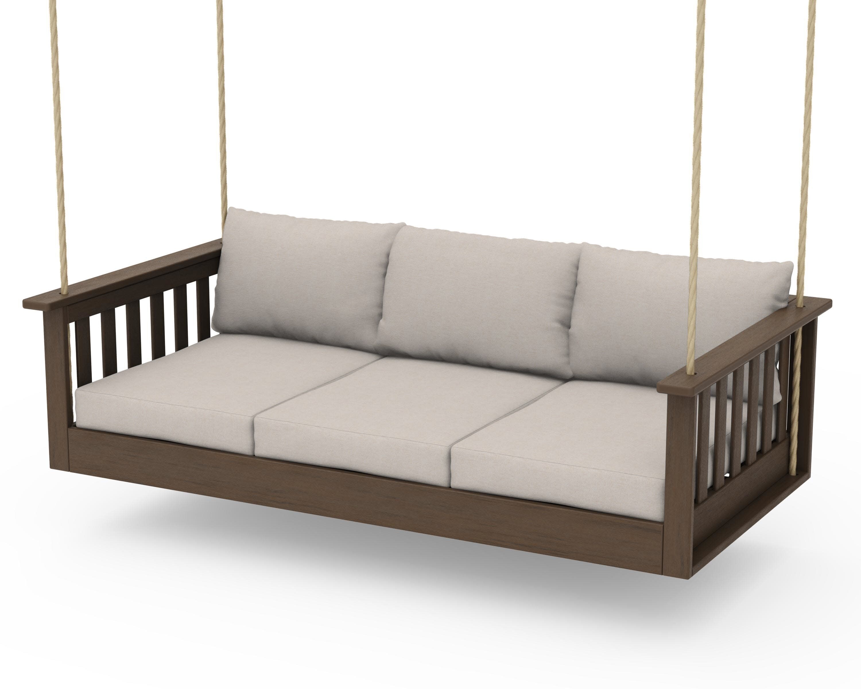 Vineyard Daybed Swing in Kona / Nuance Cloud