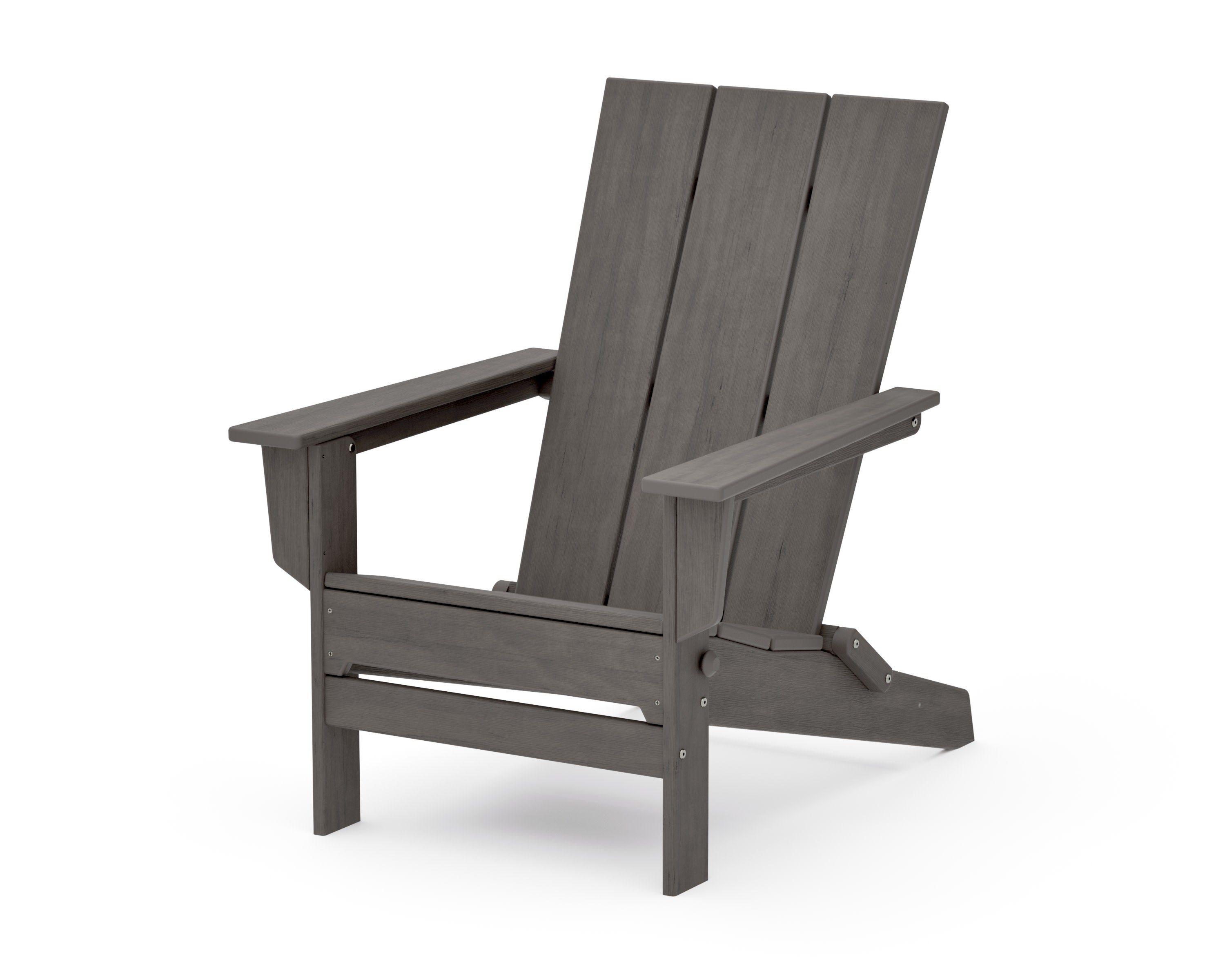Modern Studio Folding Adirondack Chair in Driftwood
