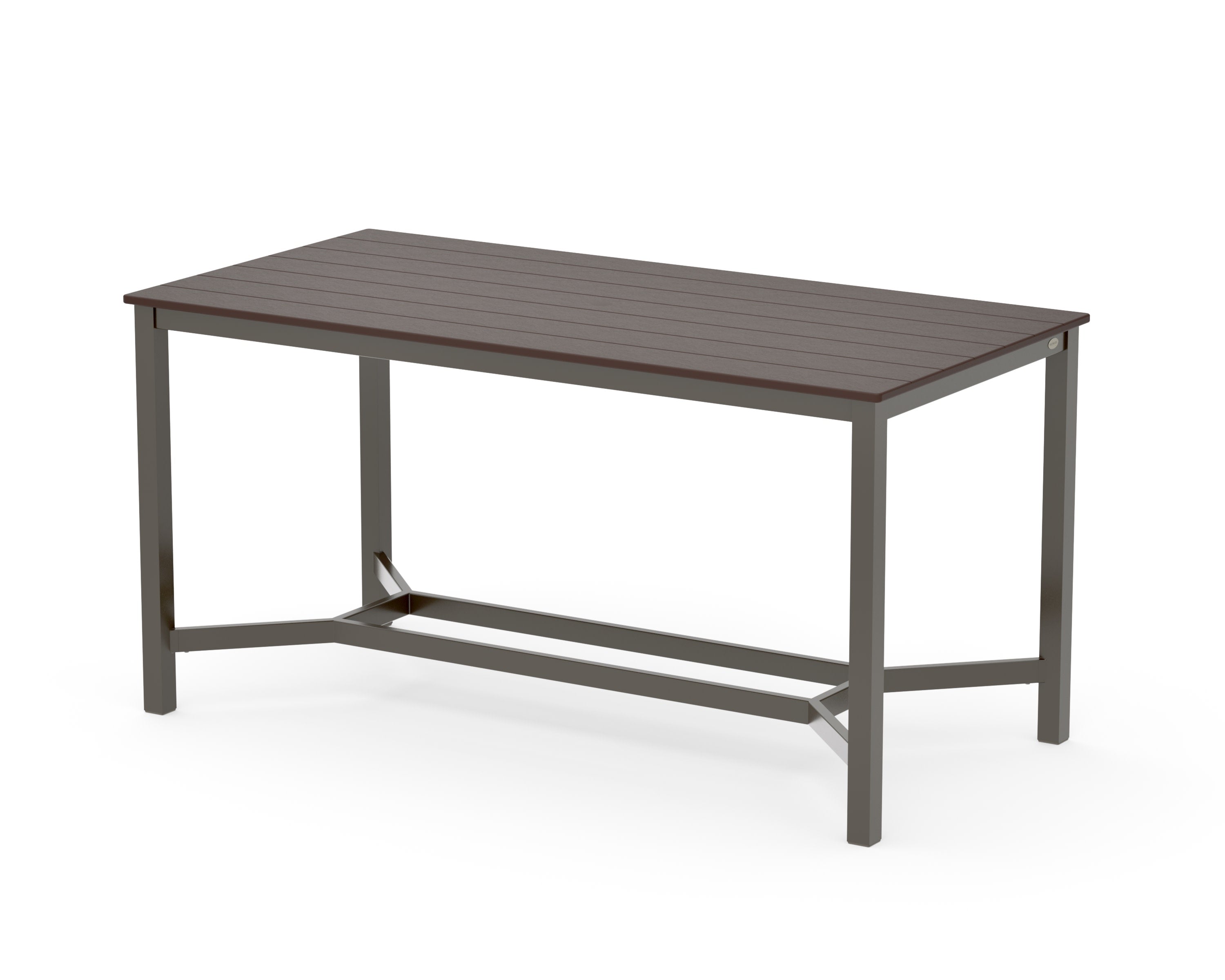 Main Street 36 x 72 Counter Table in Bronze / Mahogany