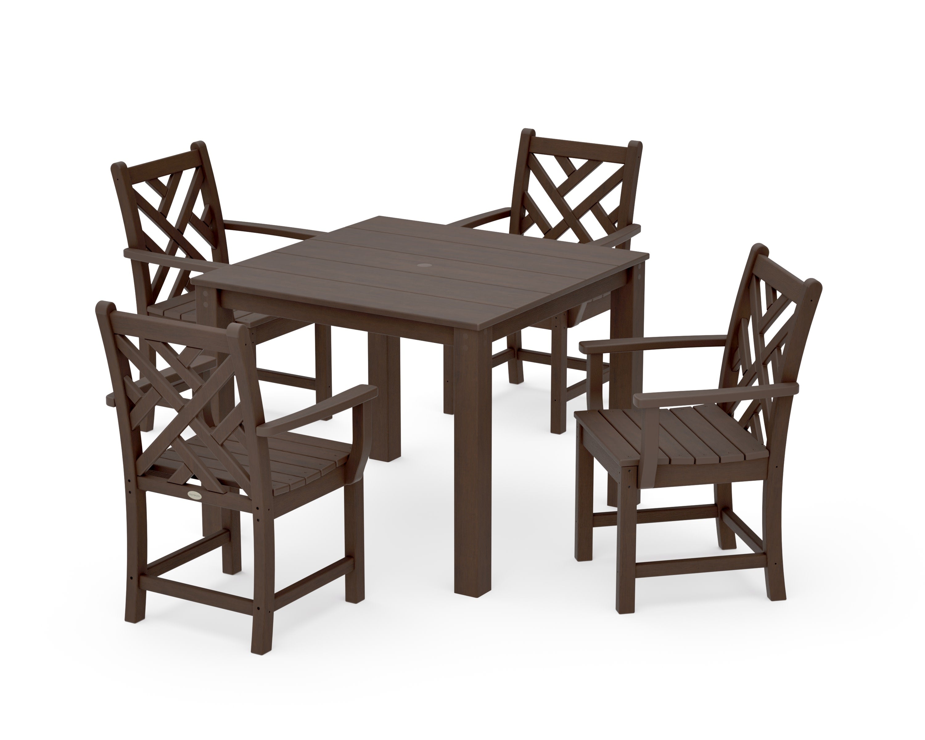 Chippendale 5-Piece Parsons Dining Set in Kona