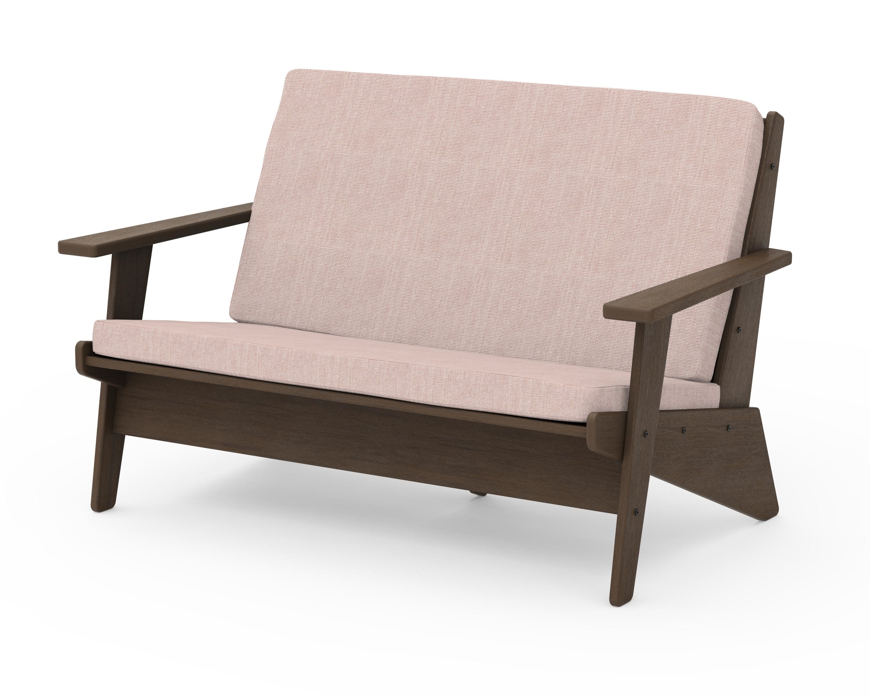 Riviera Modern Lounge Loveseat in Kona / Play Cameo