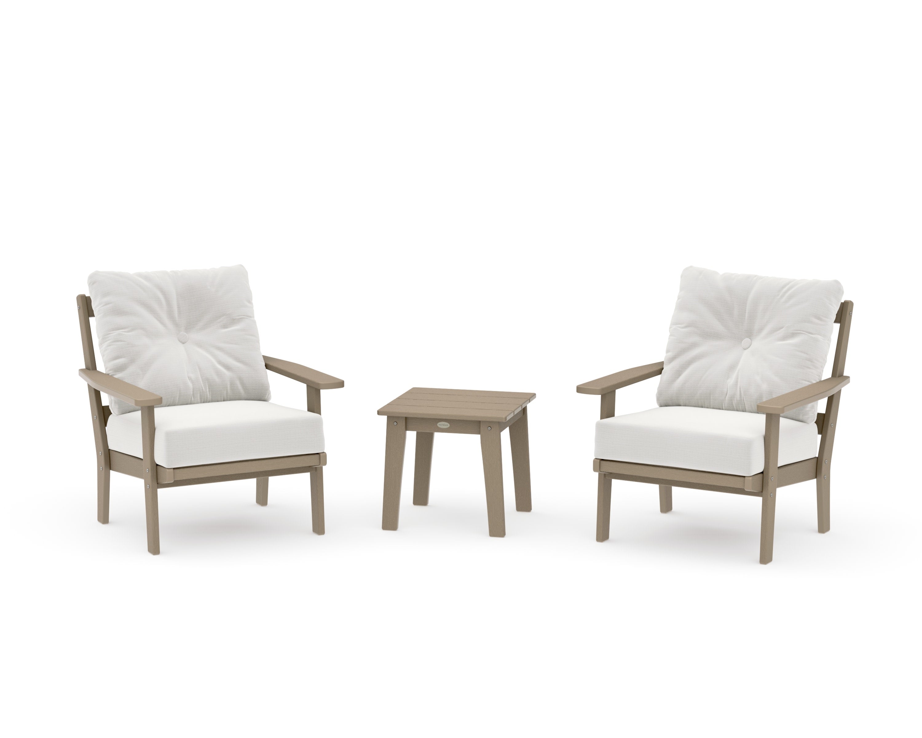 Prairie 3-Piece Deep Seating Set in Vintage Sahara / Natural Linen