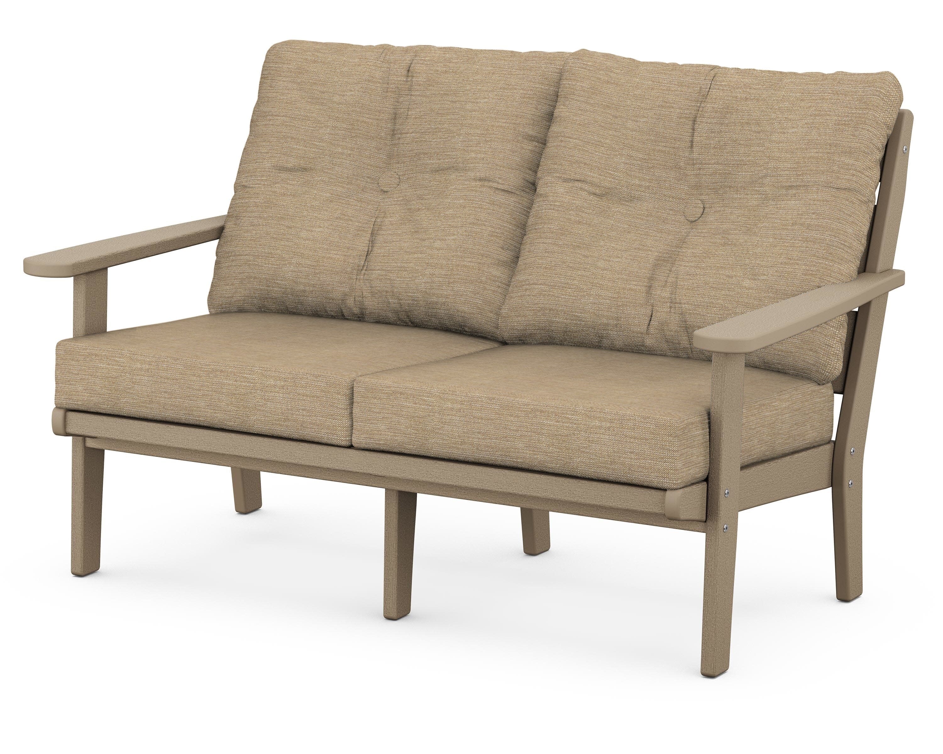 Lakeside Deep Seating Loveseat in Vintage Sahara / Charmer Desert