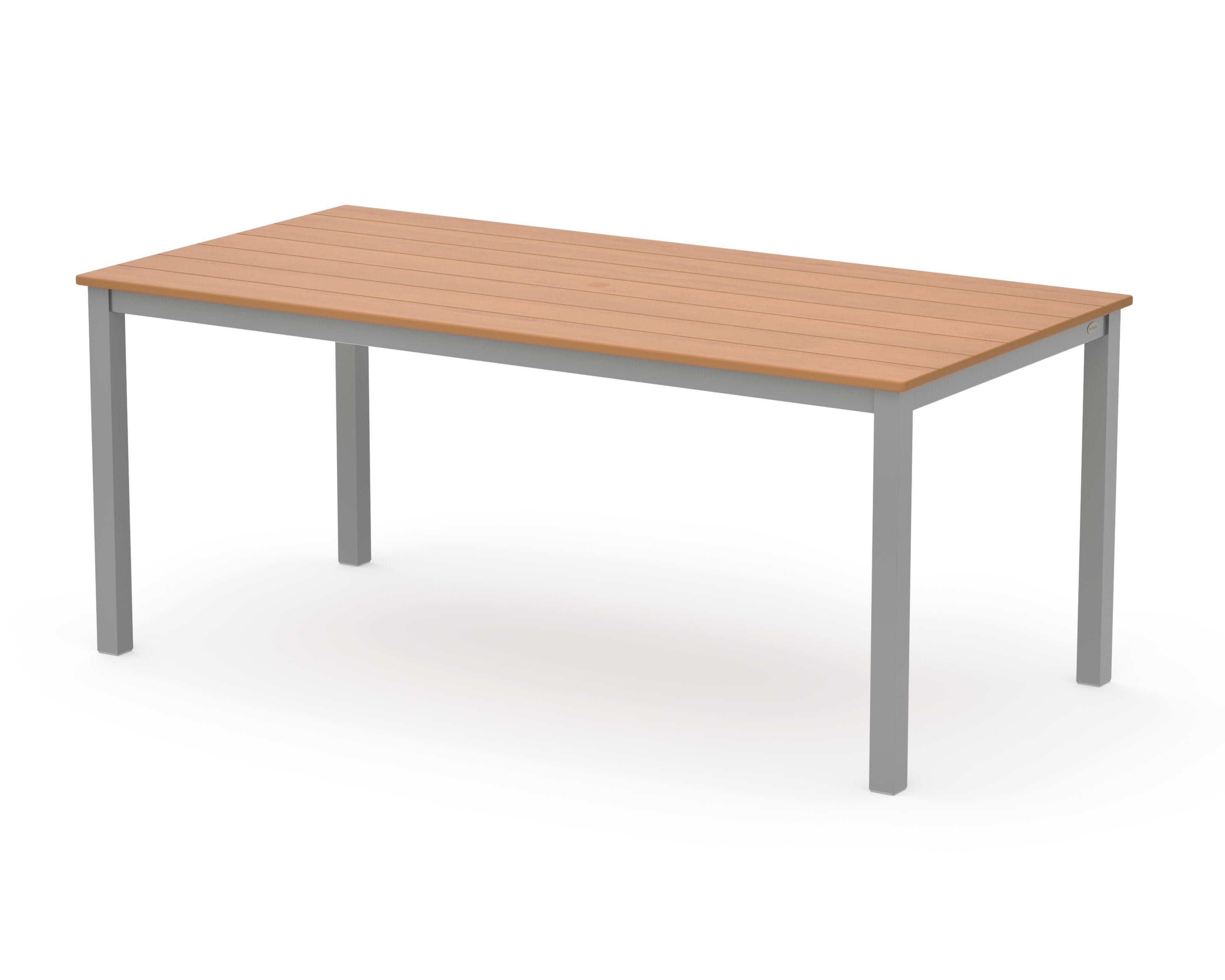 Main Street 36" x 72" Dining Table in Silver / Natural
