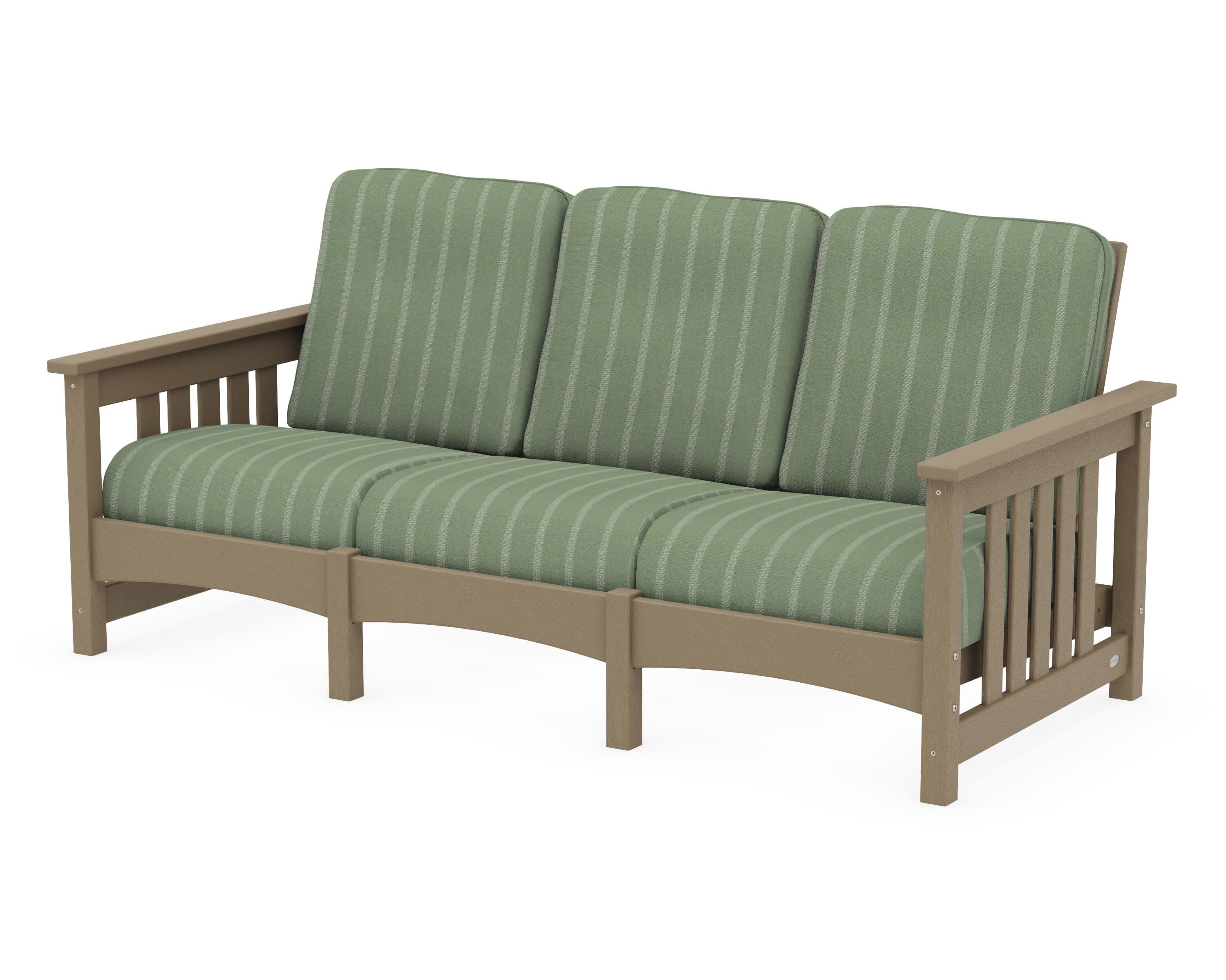 Club Mission Sofa in Vintage Sahara / Unwind Rainwashed
