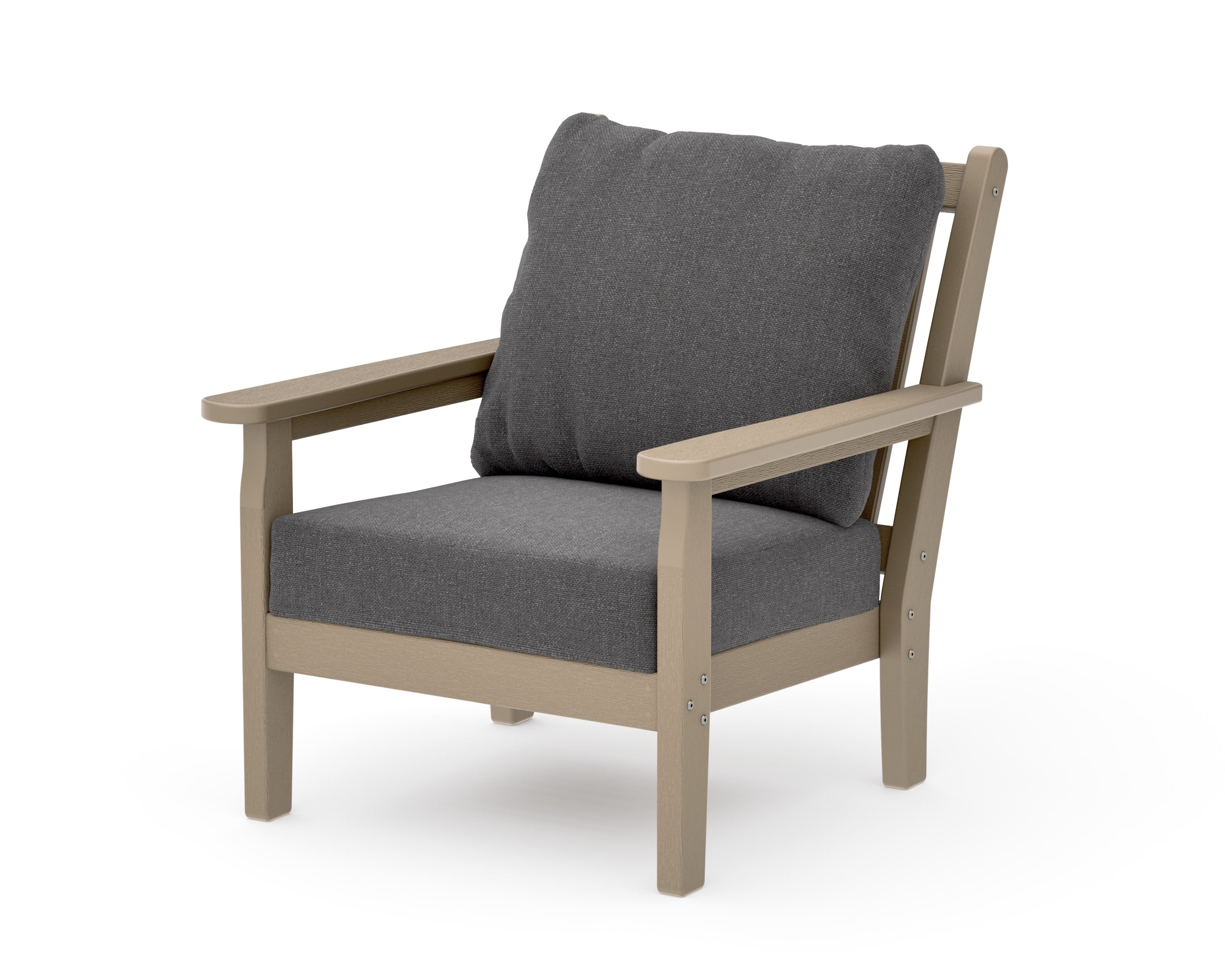 Chippendale Deep Seating Chair in Vintage Sahara / Ash Charcoal