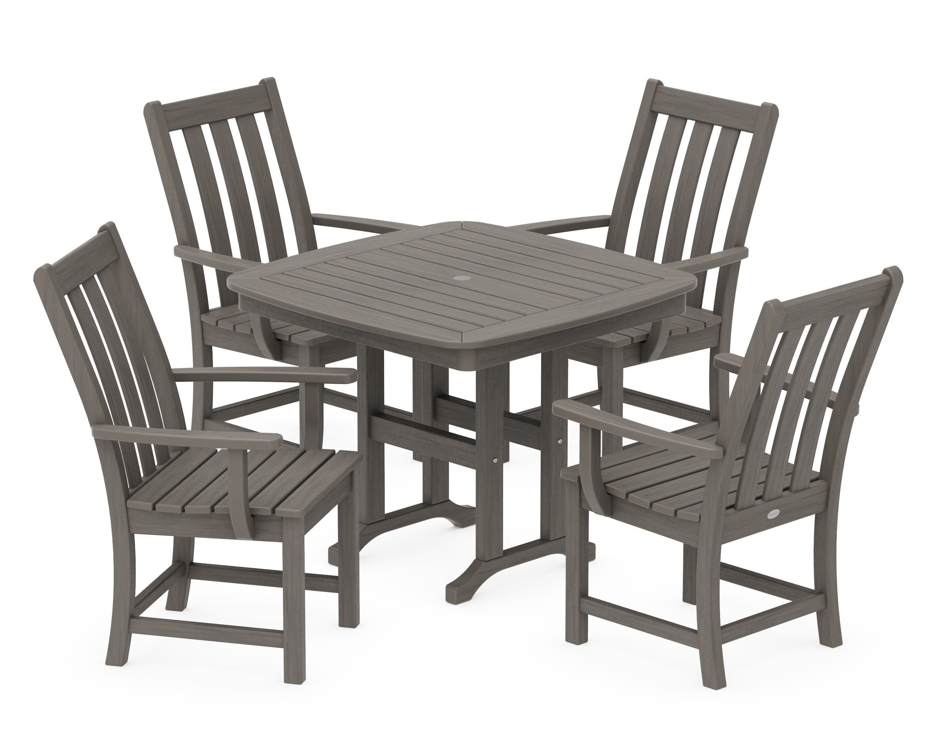 Vineyard 5-Piece Dining Set in Driftwood
