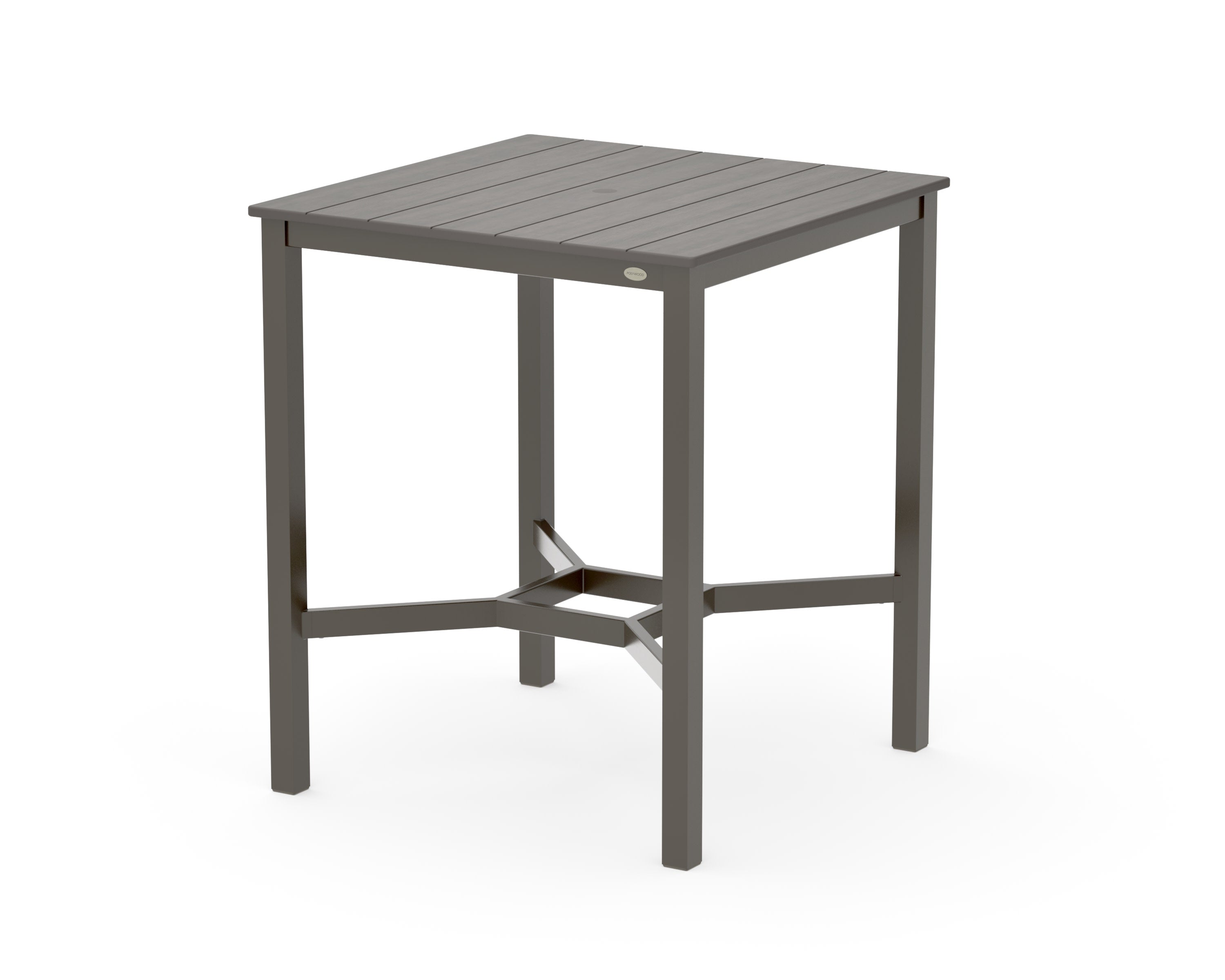 Main Street 36 x 36 Bar Table in Bronze / Driftwood