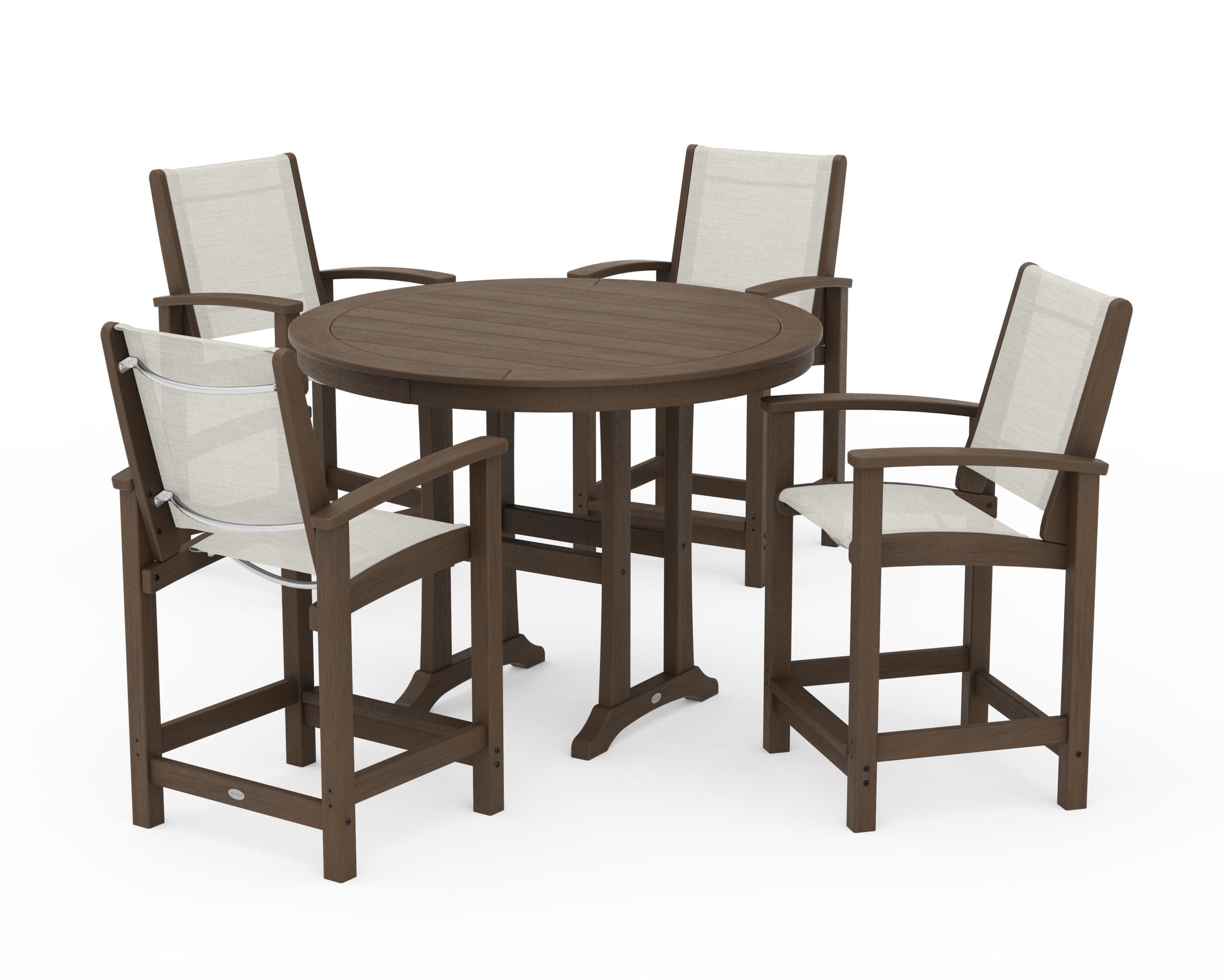 Coastal 5-Piece Counter Set in Kona / Parchment Sling