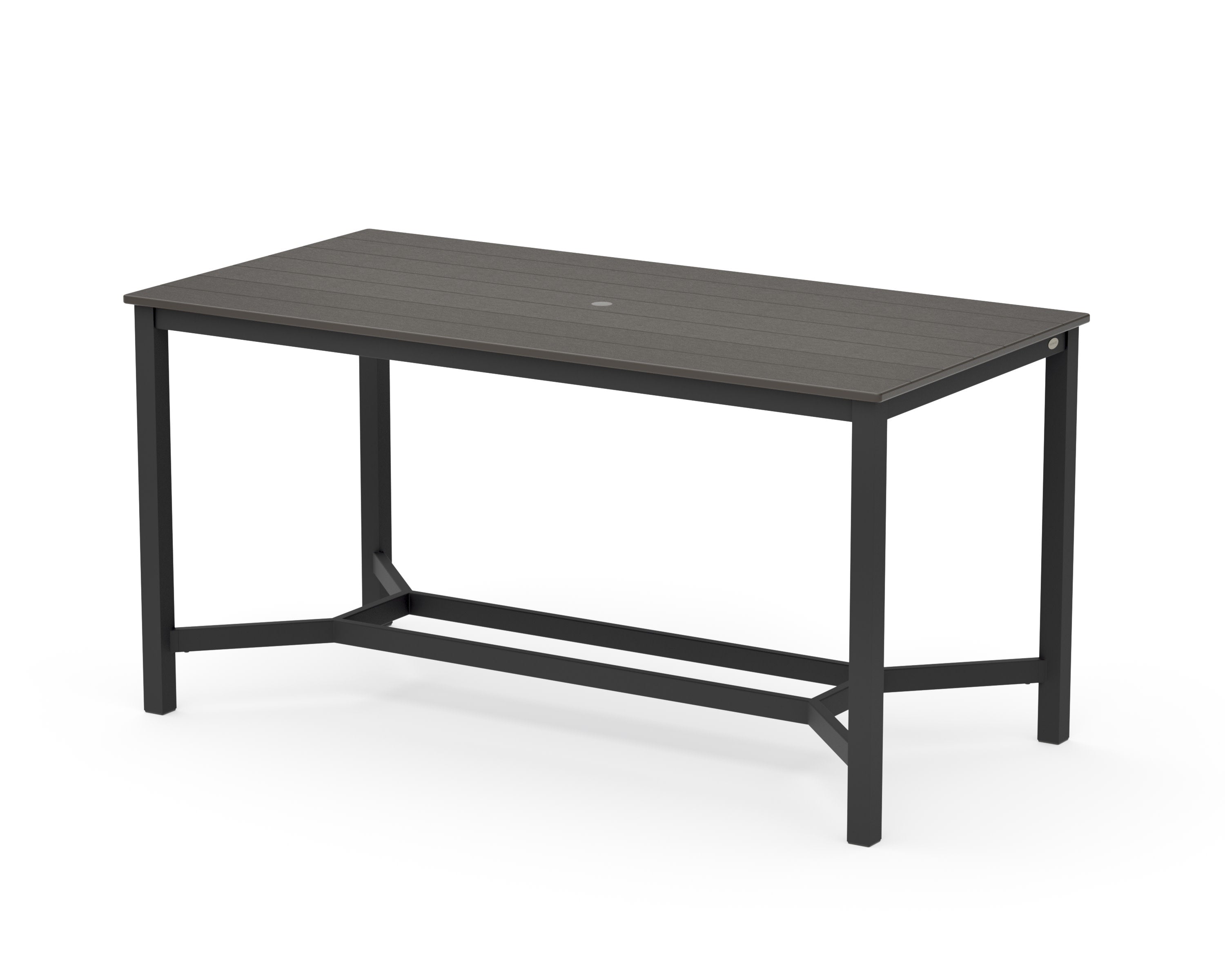 Main Street 36 x 72 Counter Table in Black / Vintage Coffee