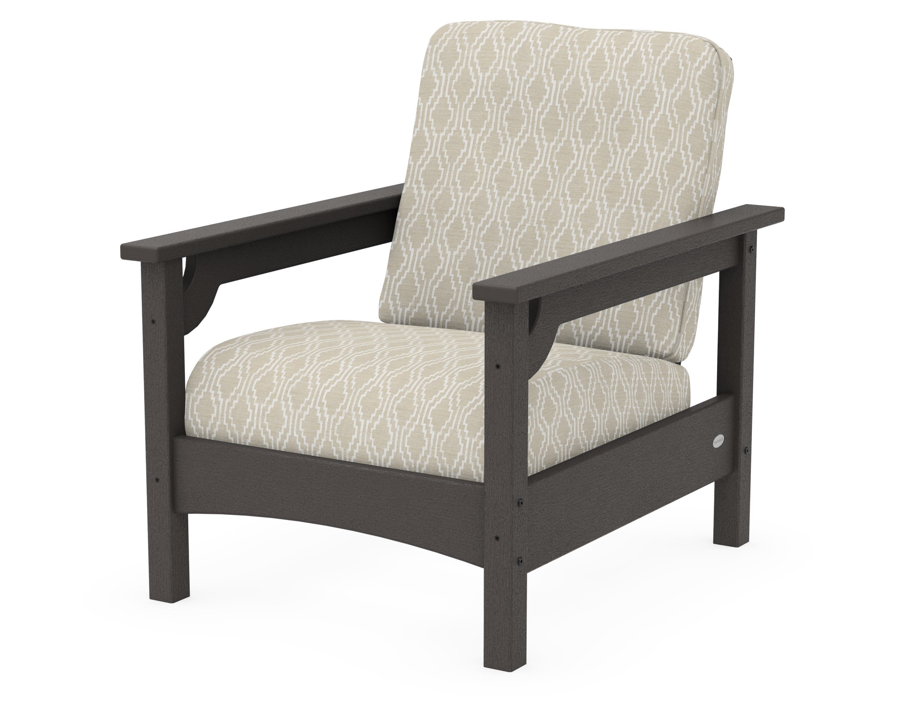 Club Chair in Vintage Coffee / Solve Linen