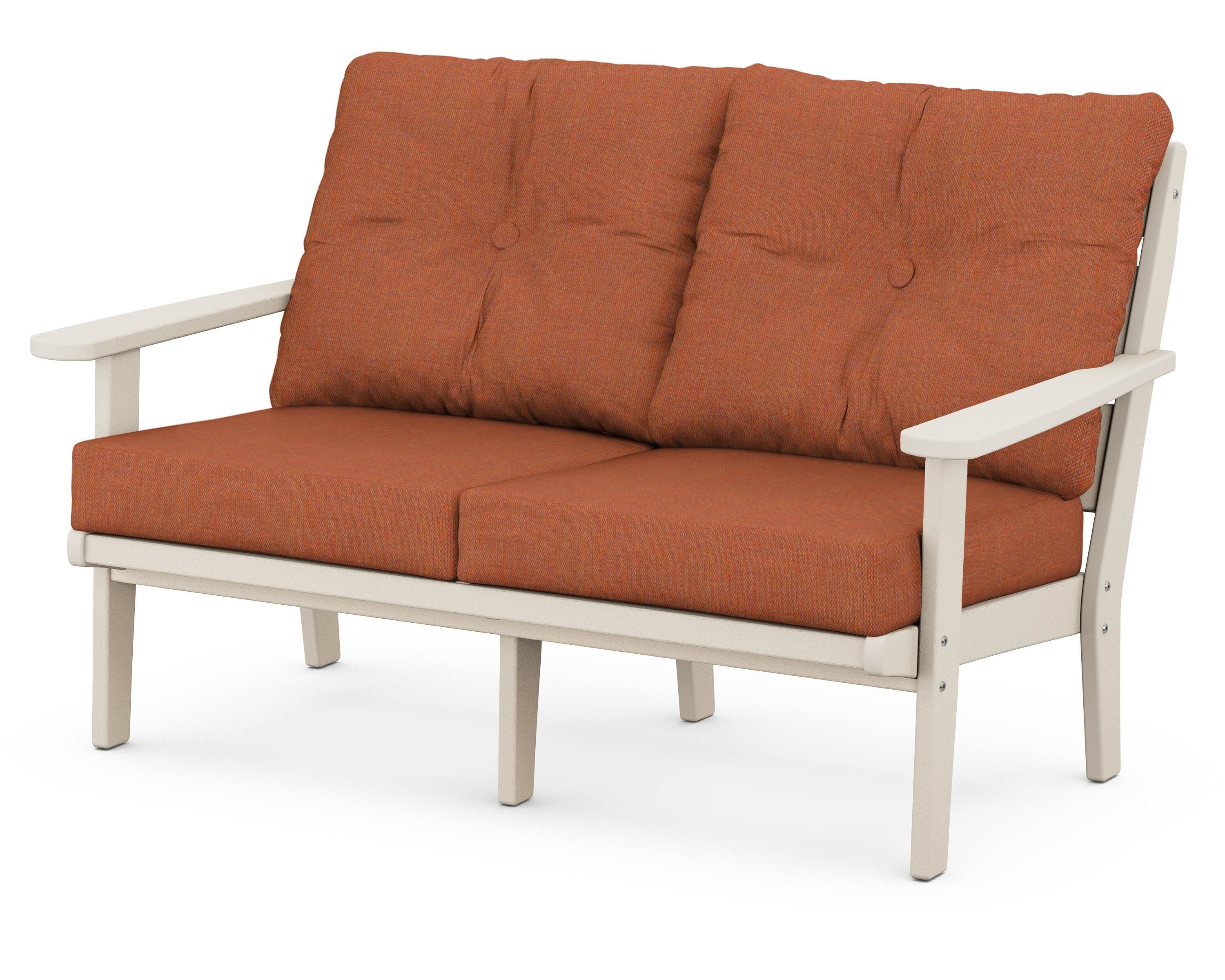 Lakeside Deep Seating Loveseat in Sand / Play Adobe
