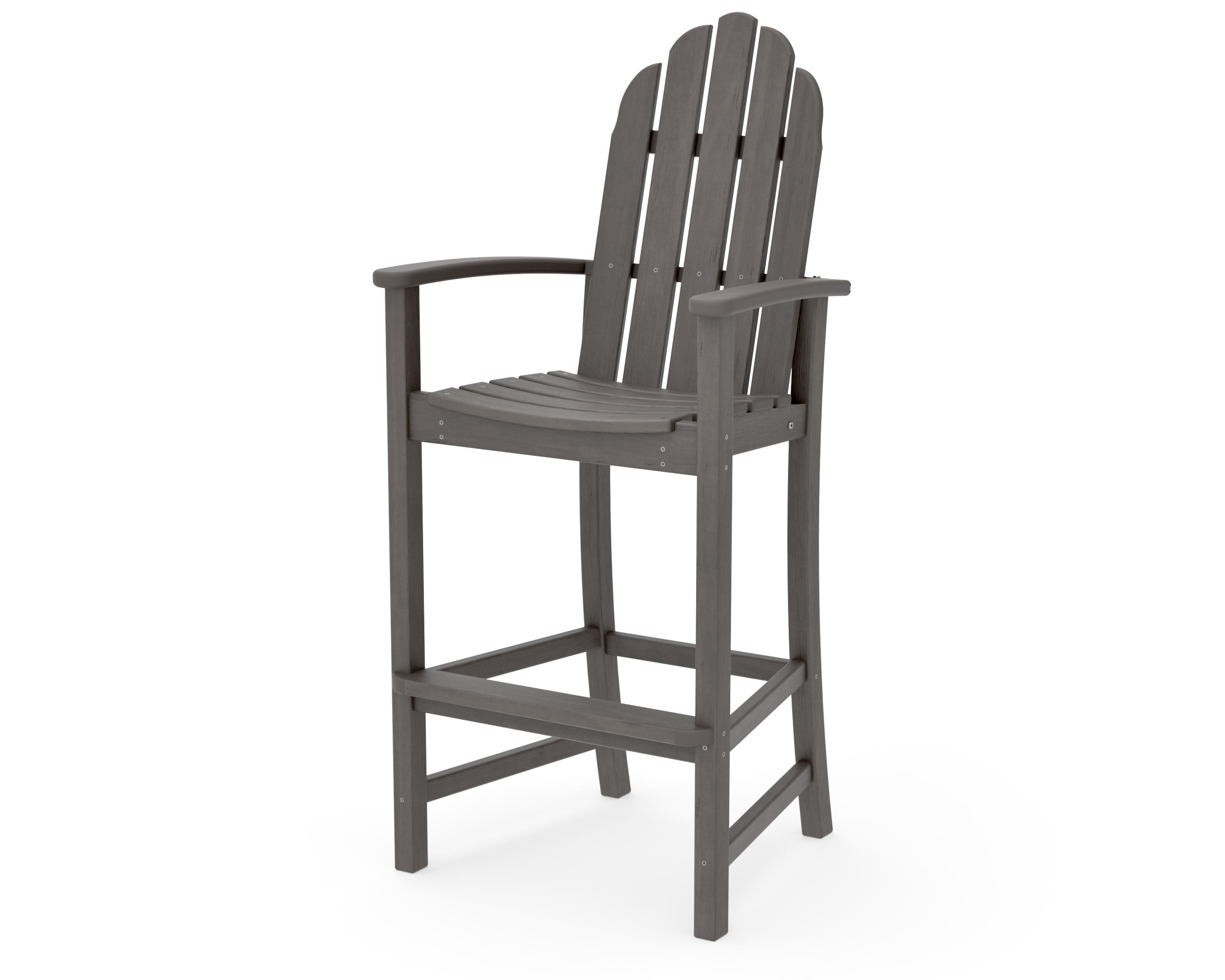 Classic Adirondack Bar Chair in Driftwood