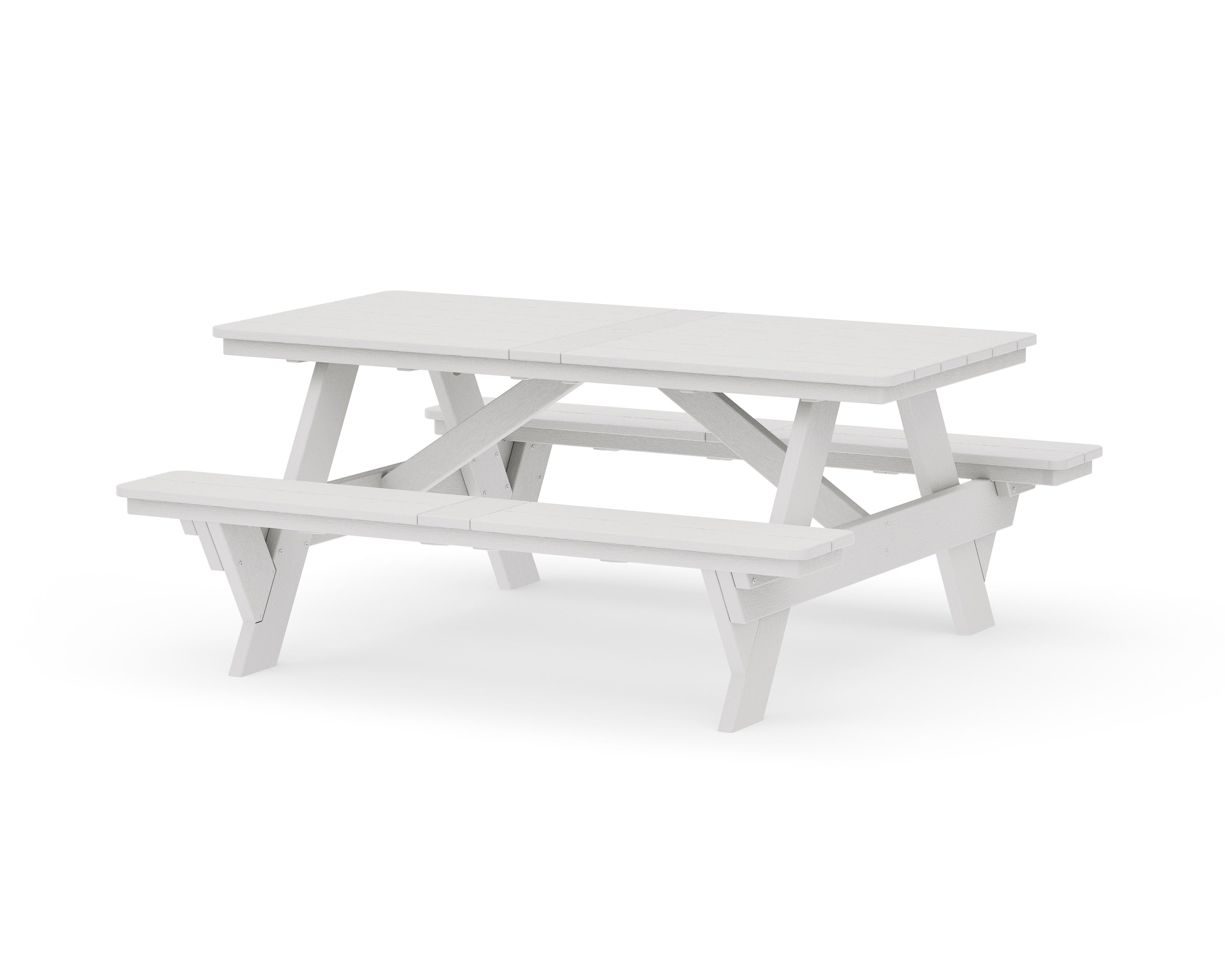 Rockford 72 Picnic Table in Vintage White