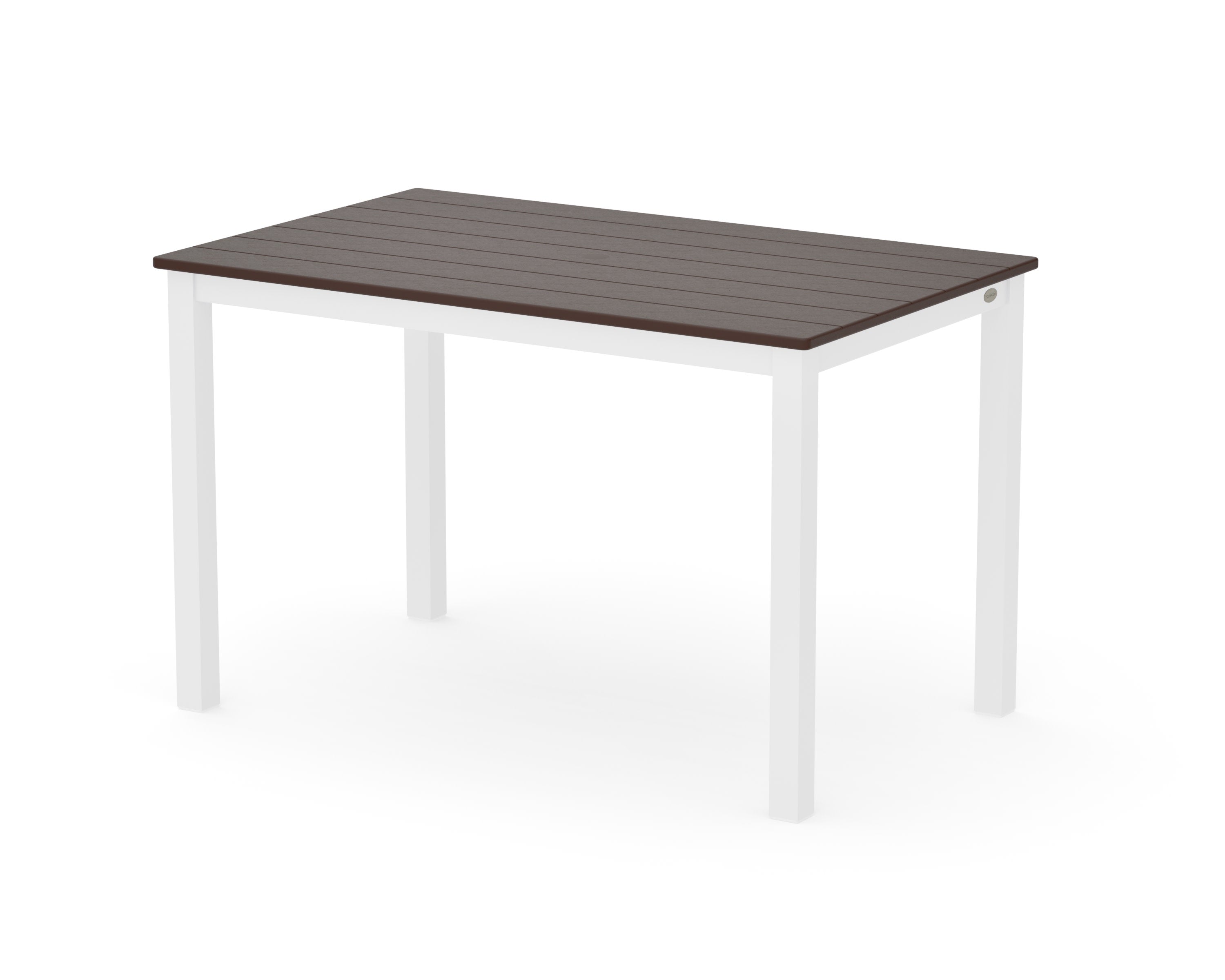 Main Street 30 x 48 Dining Table in White / Mahogany