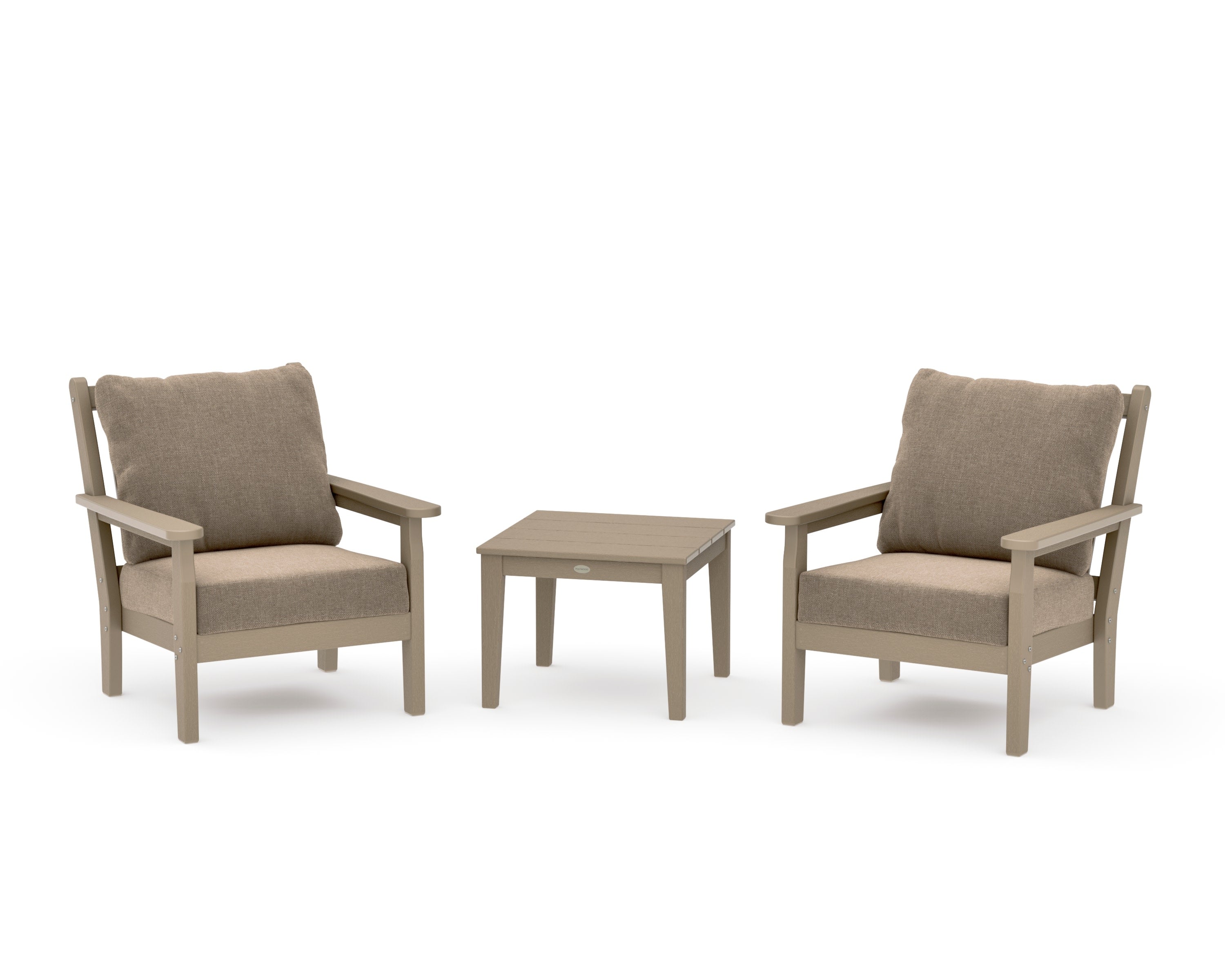 Chippendale 3-Piece Deep Seating Set in Vintage Sahara / Spiced Burlap