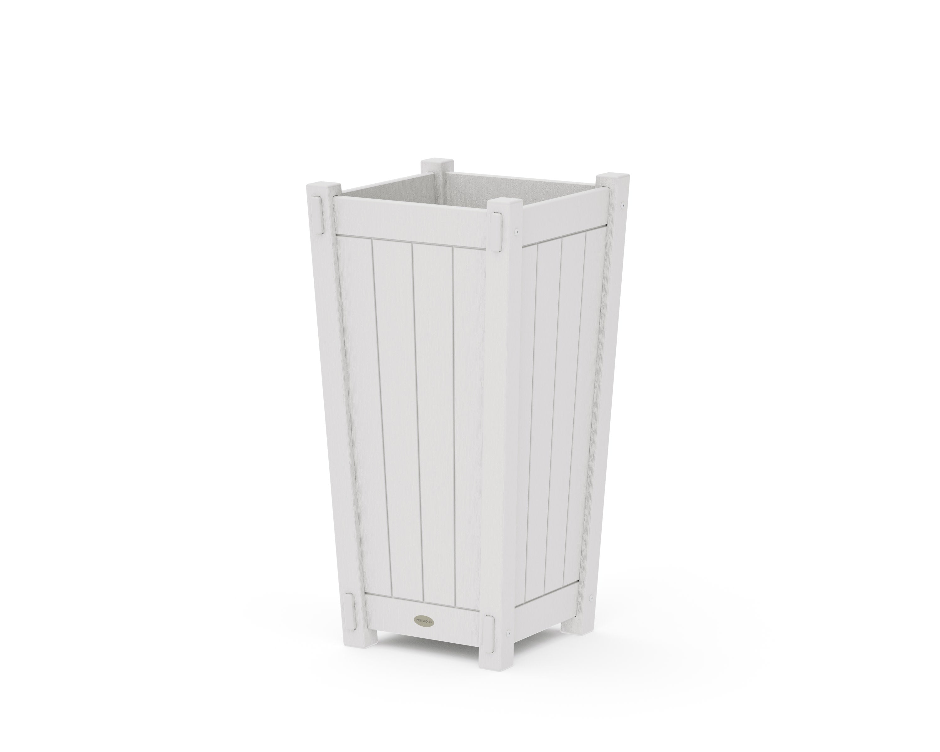 Vineyard Tapered Square Planter Box in Vintage White