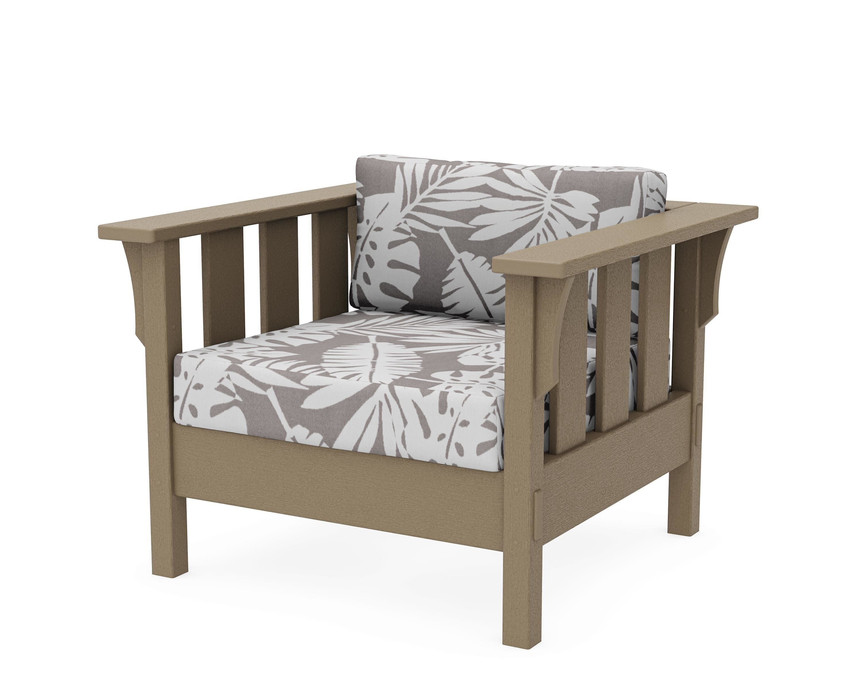 Acadia Deep Seating Chair in Vintage Sahara / Leaf Grey Mist
