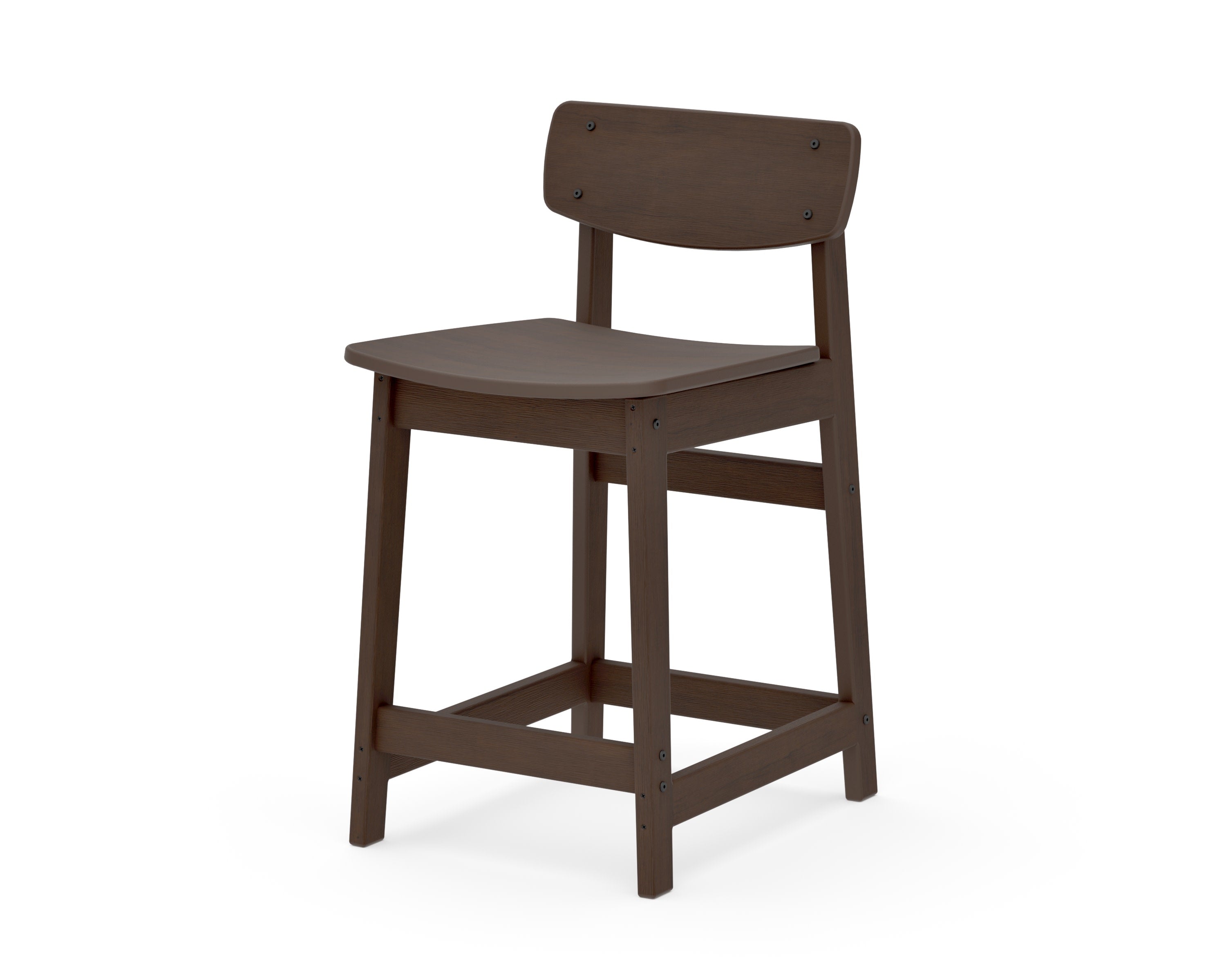 Modern Studio Urban Lowback Counter Chair in Kona
